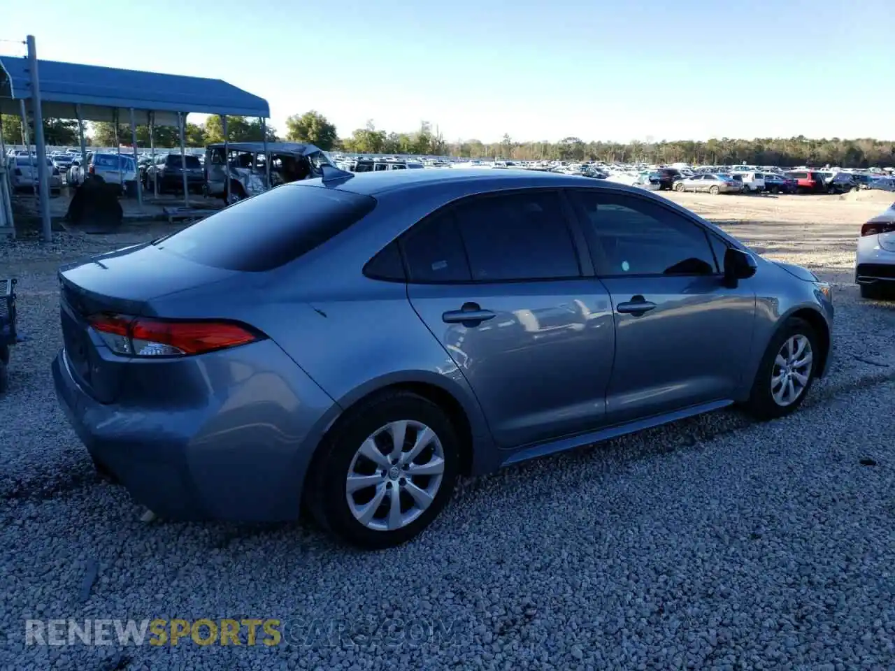 3 fotografías del automóvil dañado 5YFEPMAE6MP219320 TOYOTA COROLLA 2021