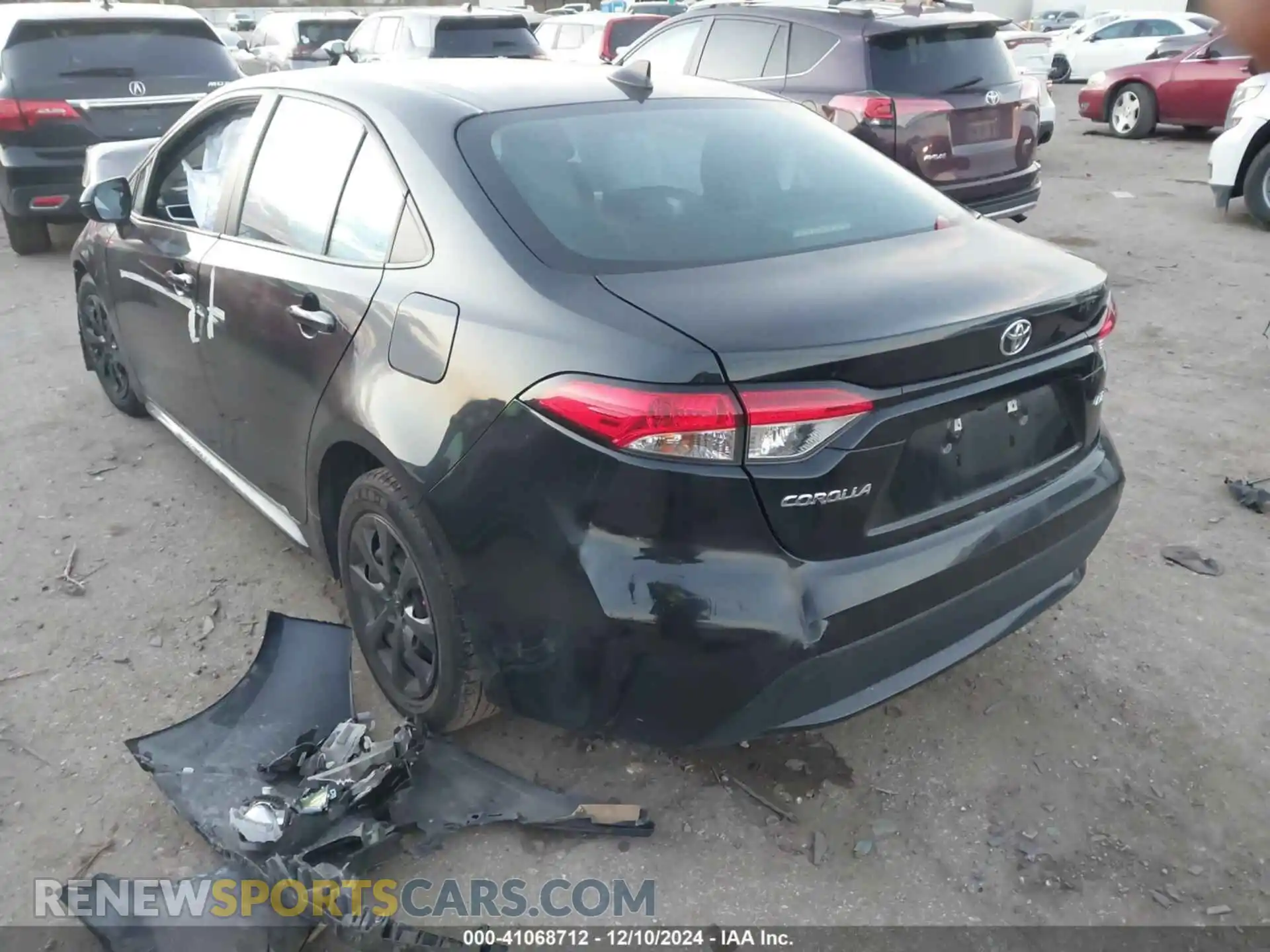 3 Photograph of a damaged car 5YFEPMAE6MP219611 TOYOTA COROLLA 2021