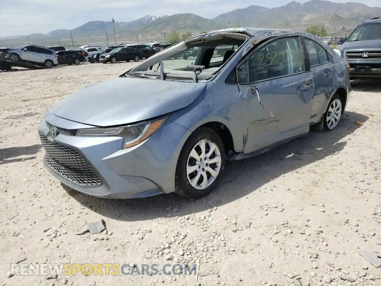 2 Photograph of a damaged car 5YFEPMAE6MP220659 TOYOTA COROLLA 2021
