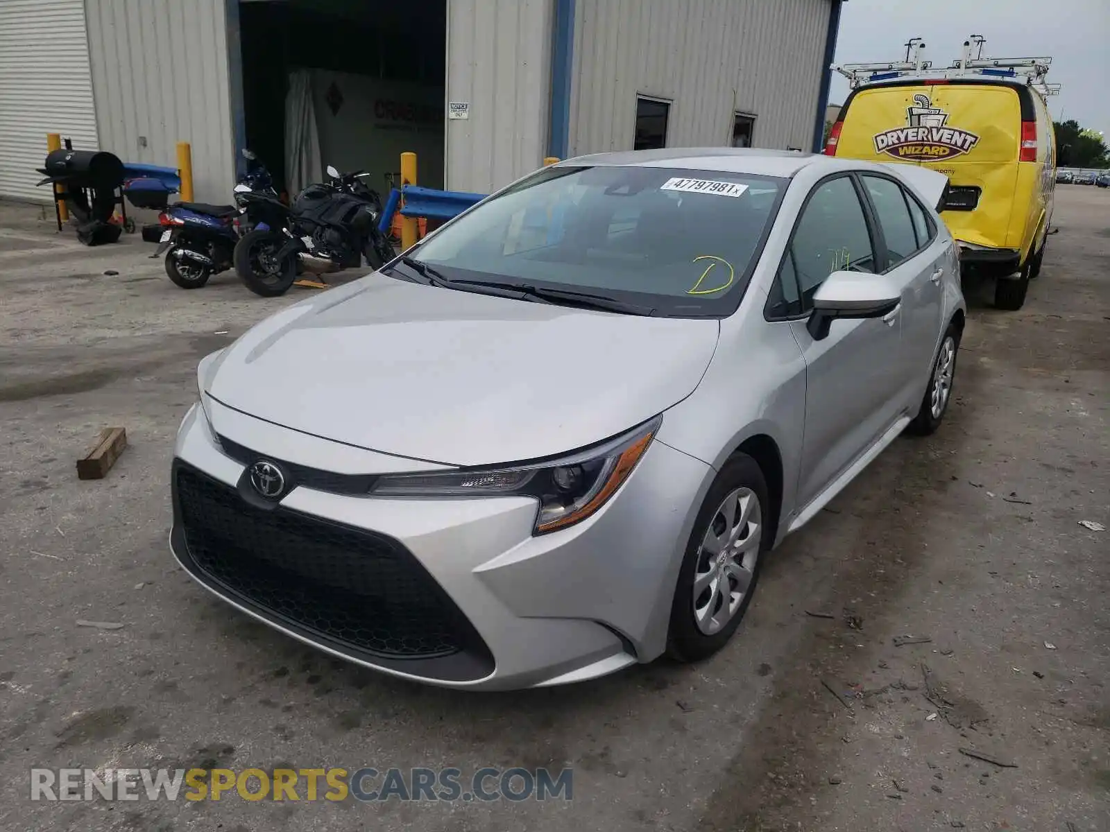 2 Photograph of a damaged car 5YFEPMAE6MP222511 TOYOTA COROLLA 2021