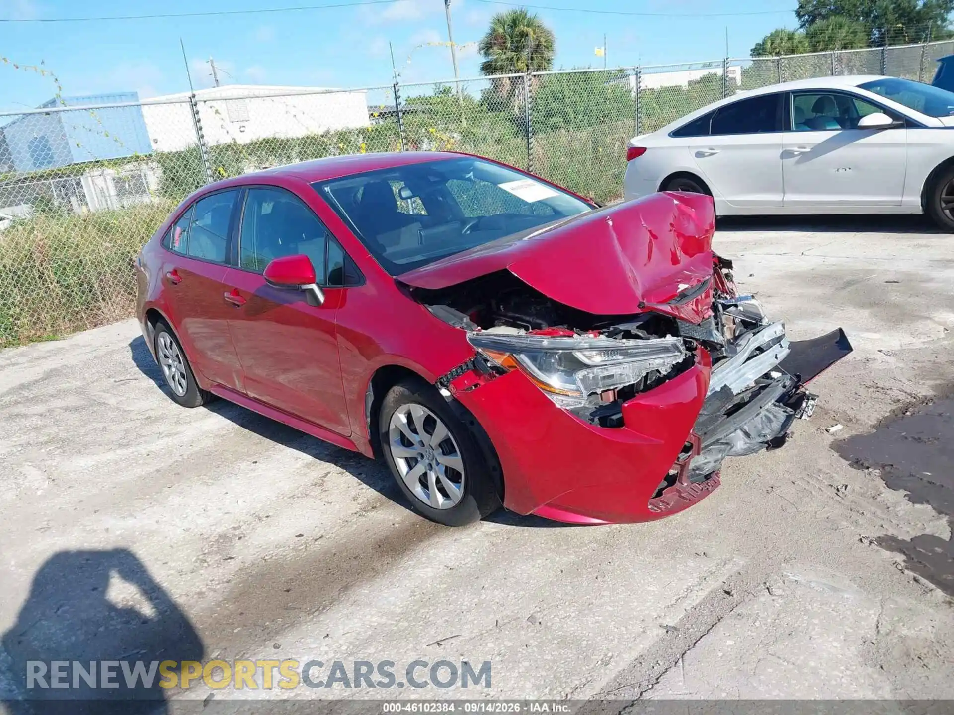 1 Photograph of a damaged car 5YFEPMAE6MP224081 TOYOTA COROLLA 2021