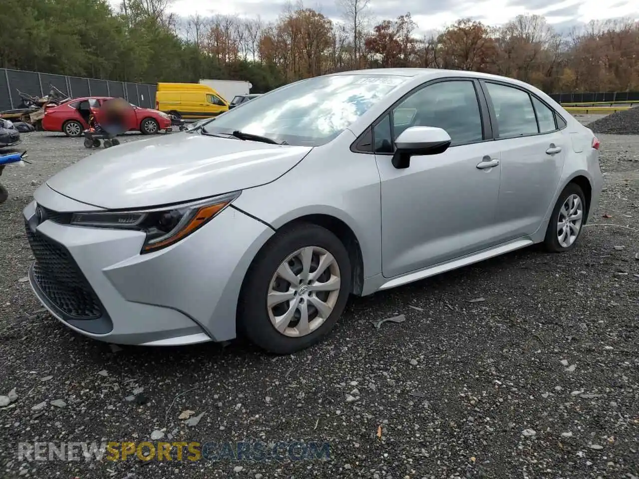 1 Photograph of a damaged car 5YFEPMAE6MP224470 TOYOTA COROLLA 2021