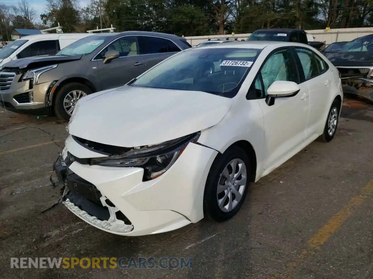 2 Photograph of a damaged car 5YFEPMAE6MP226459 TOYOTA COROLLA 2021