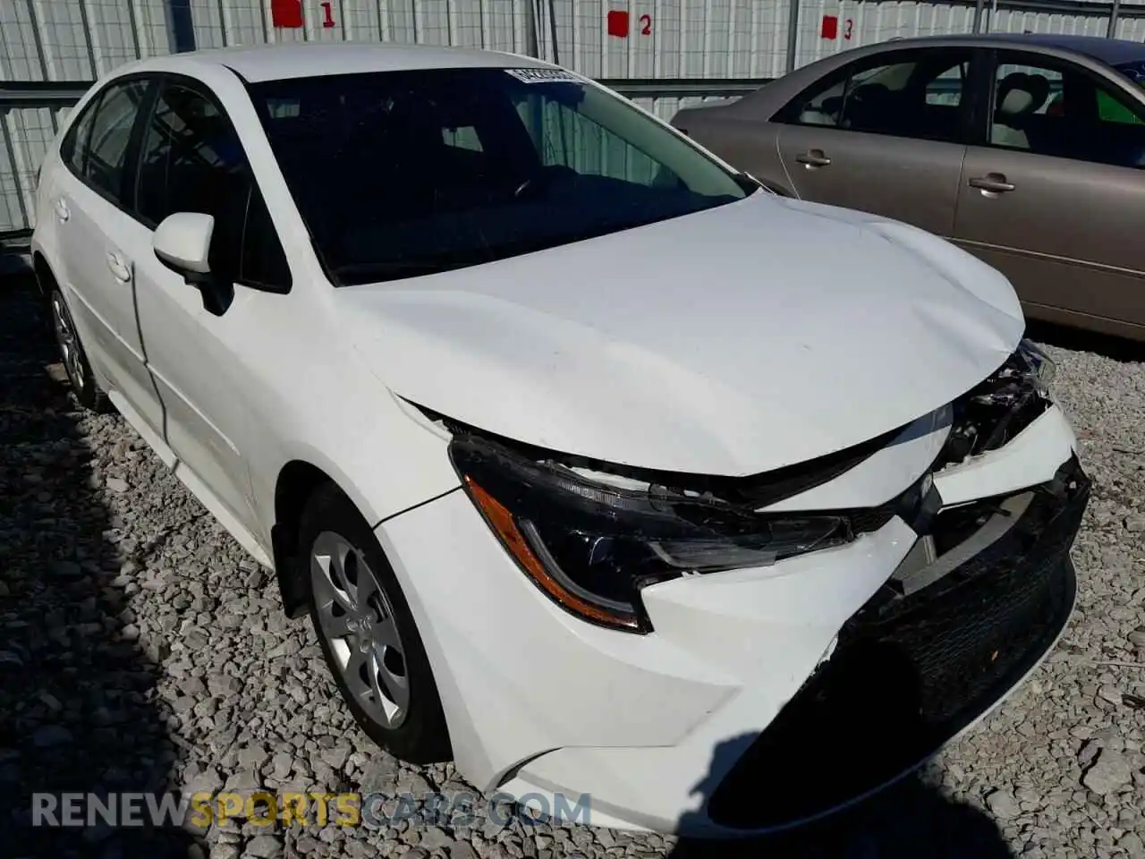 1 Photograph of a damaged car 5YFEPMAE6MP227143 TOYOTA COROLLA 2021