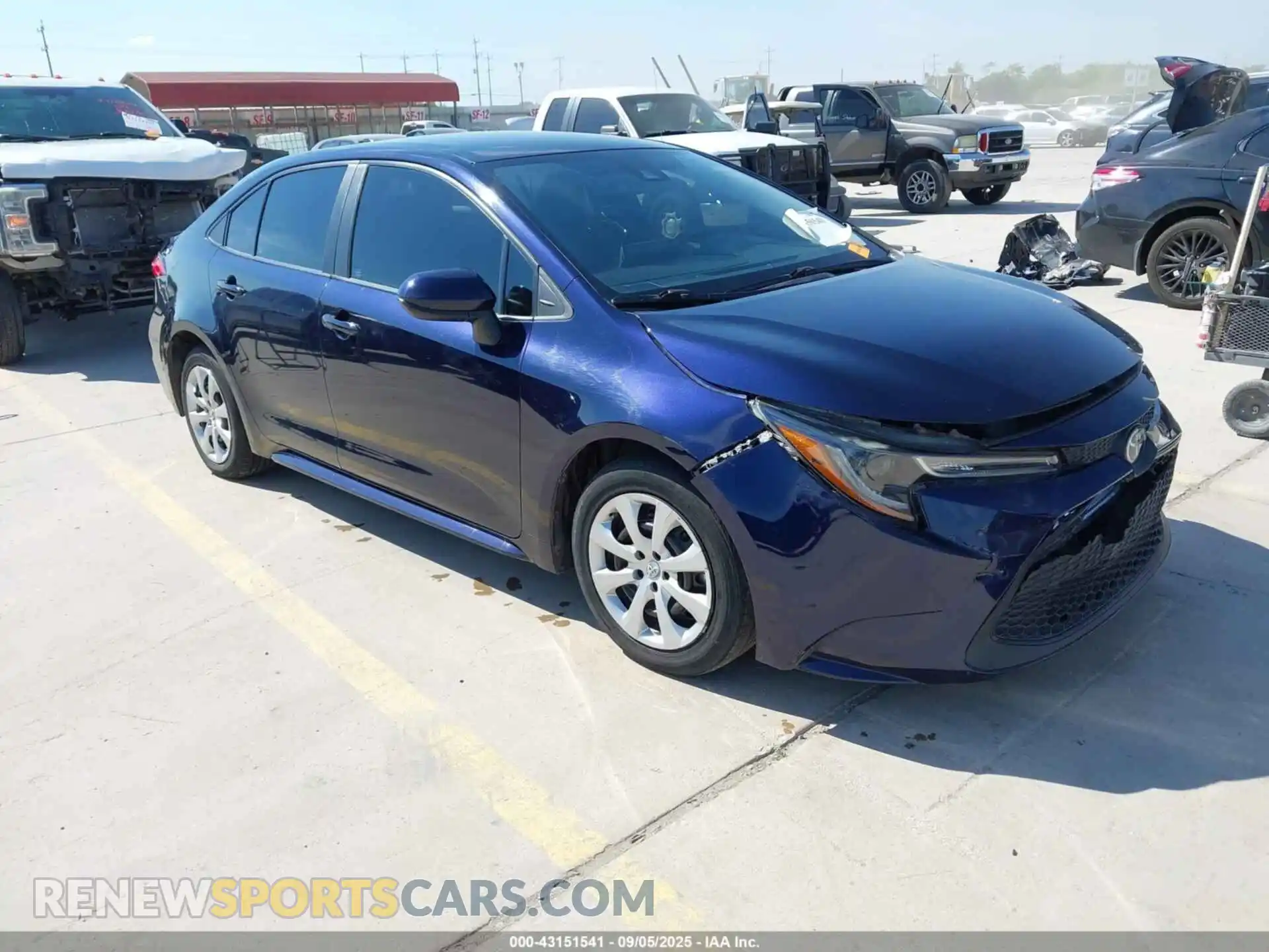 1 Photograph of a damaged car 5YFEPMAE6MP230558 TOYOTA COROLLA 2021
