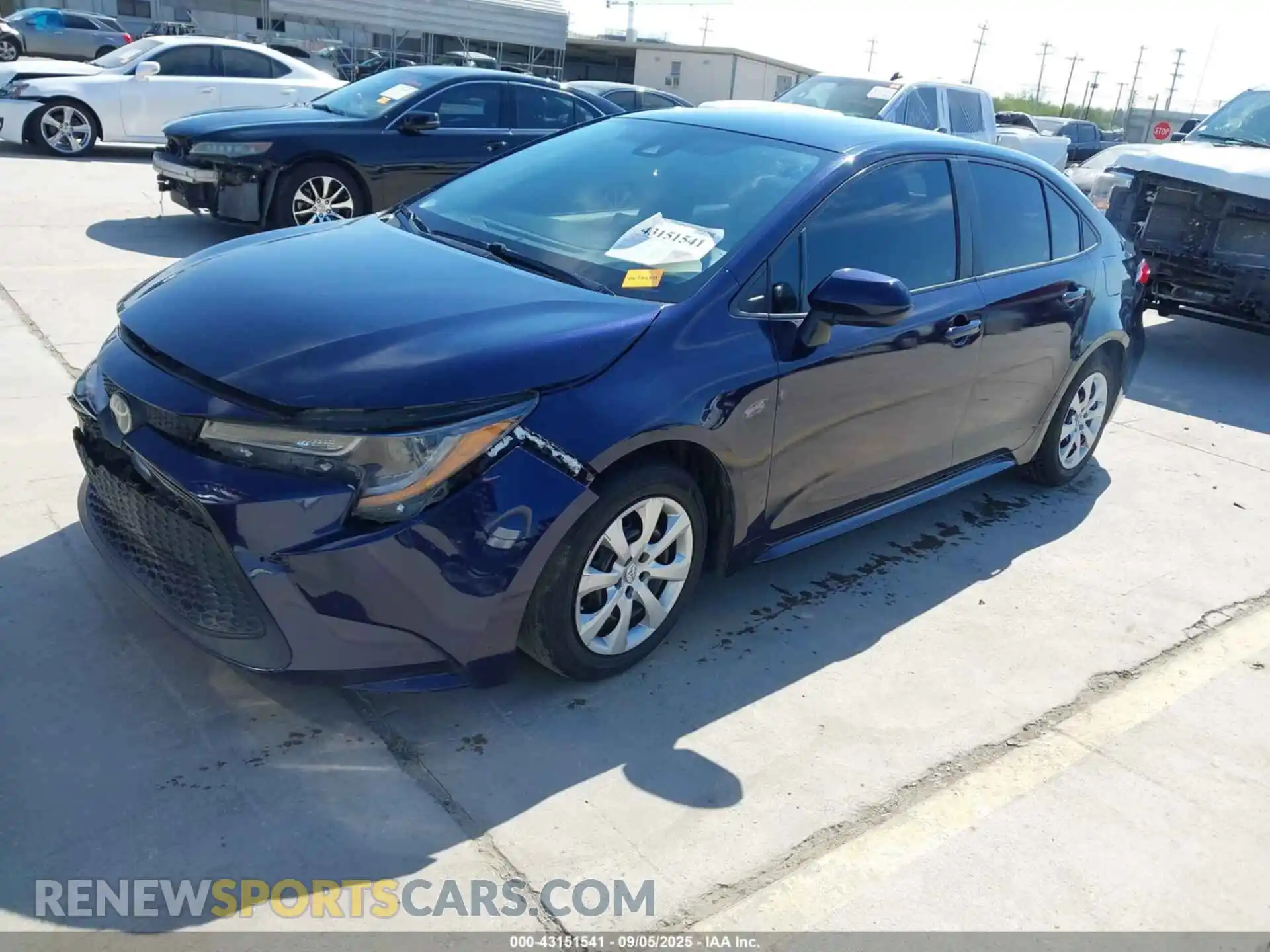 2 Photograph of a damaged car 5YFEPMAE6MP230558 TOYOTA COROLLA 2021