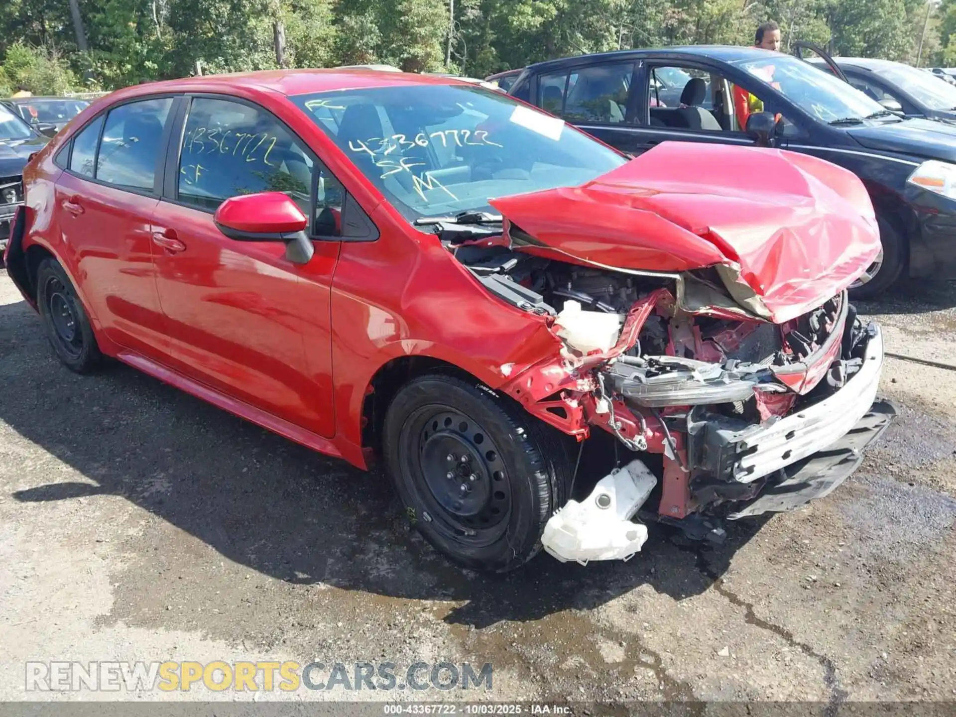 1 Photograph of a damaged car 5YFEPMAE6MP231838 TOYOTA COROLLA 2021