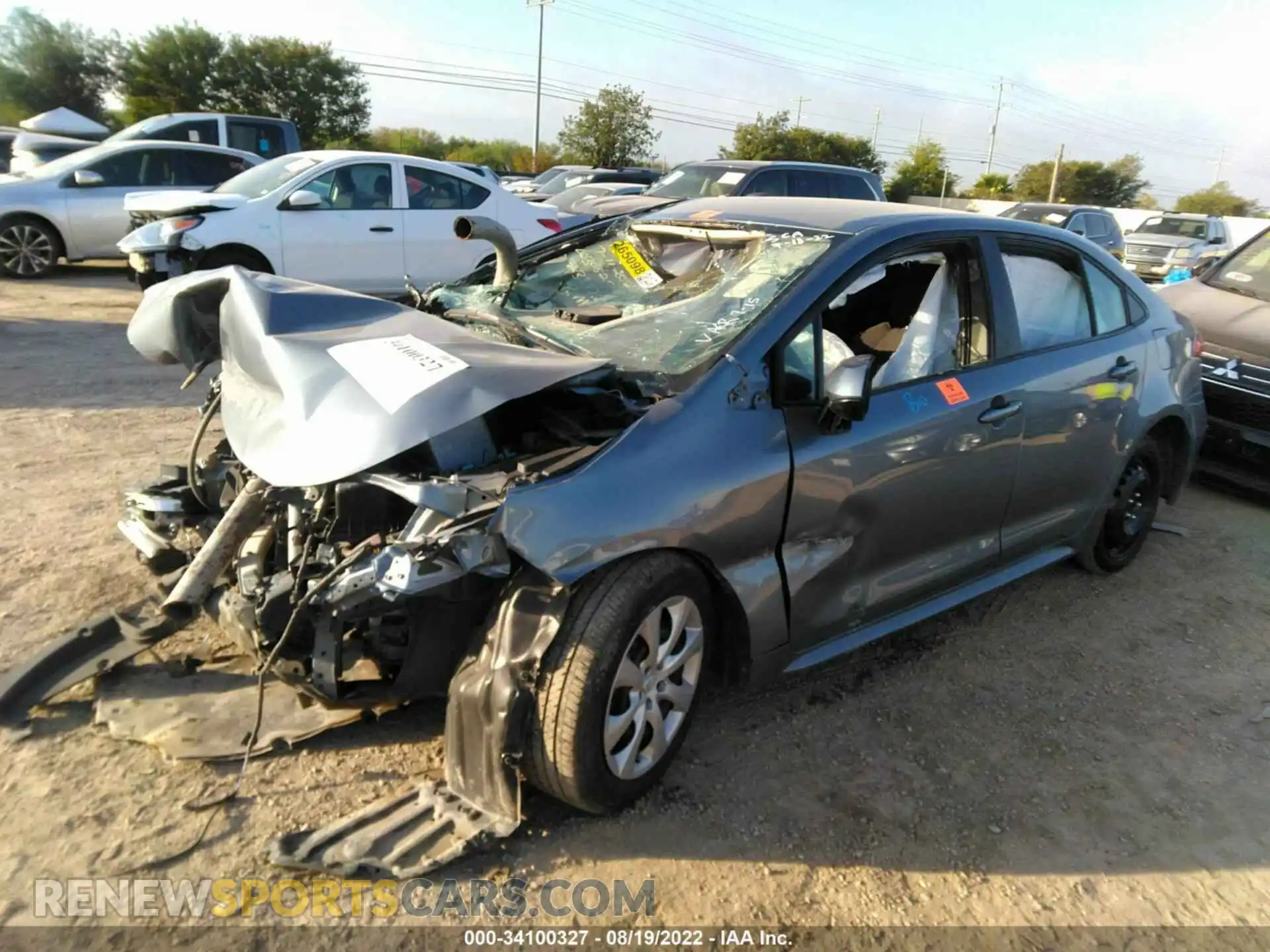 2 Photograph of a damaged car 5YFEPMAE6MP233525 TOYOTA COROLLA 2021