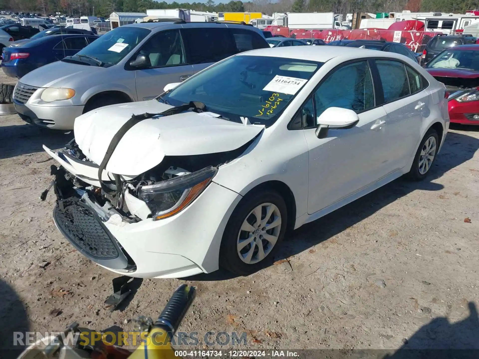 2 Photograph of a damaged car 5YFEPMAE6MP236103 TOYOTA COROLLA 2021