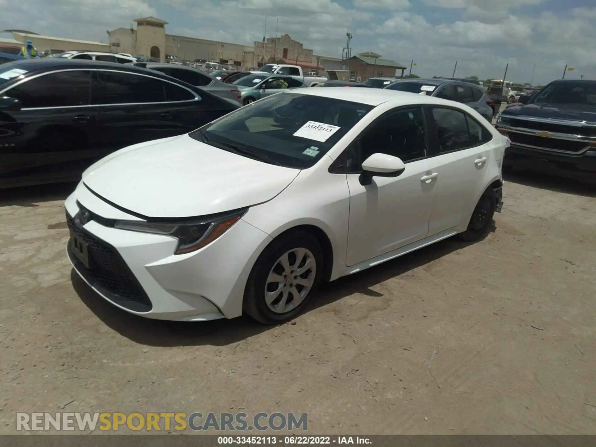 2 Photograph of a damaged car 5YFEPMAE6MP237641 TOYOTA COROLLA 2021