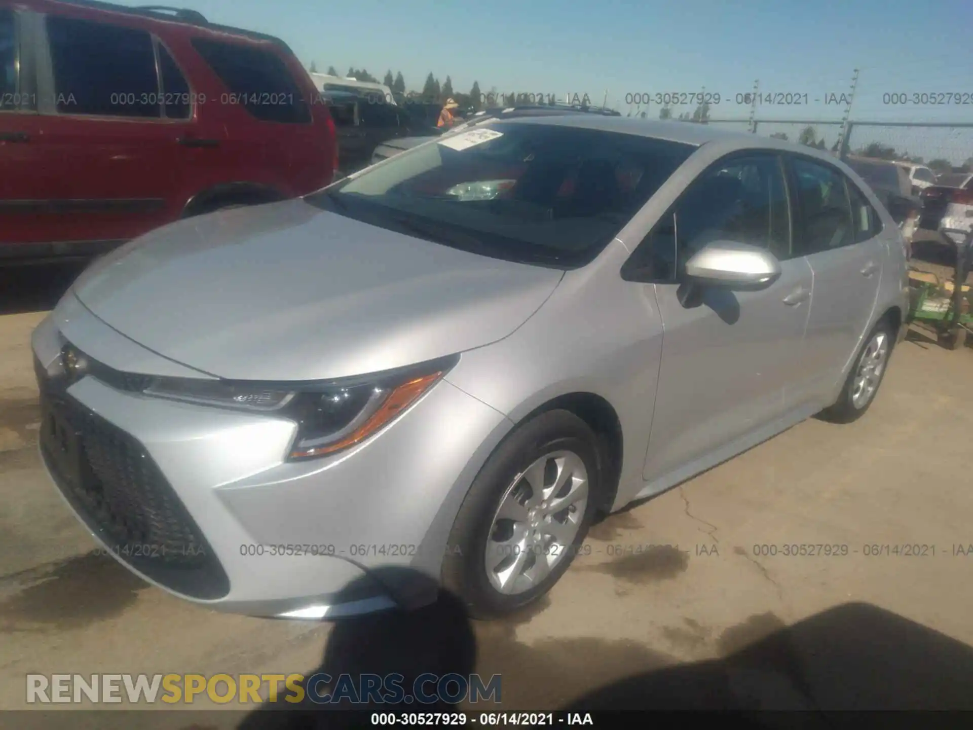 2 Photograph of a damaged car 5YFEPMAE6MP238420 TOYOTA COROLLA 2021