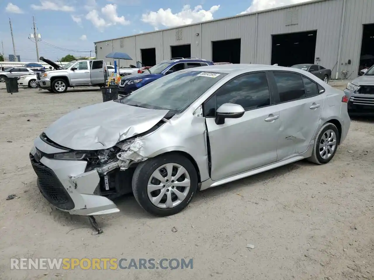 1 Photograph of a damaged car 5YFEPMAE6MP239907 TOYOTA COROLLA 2021