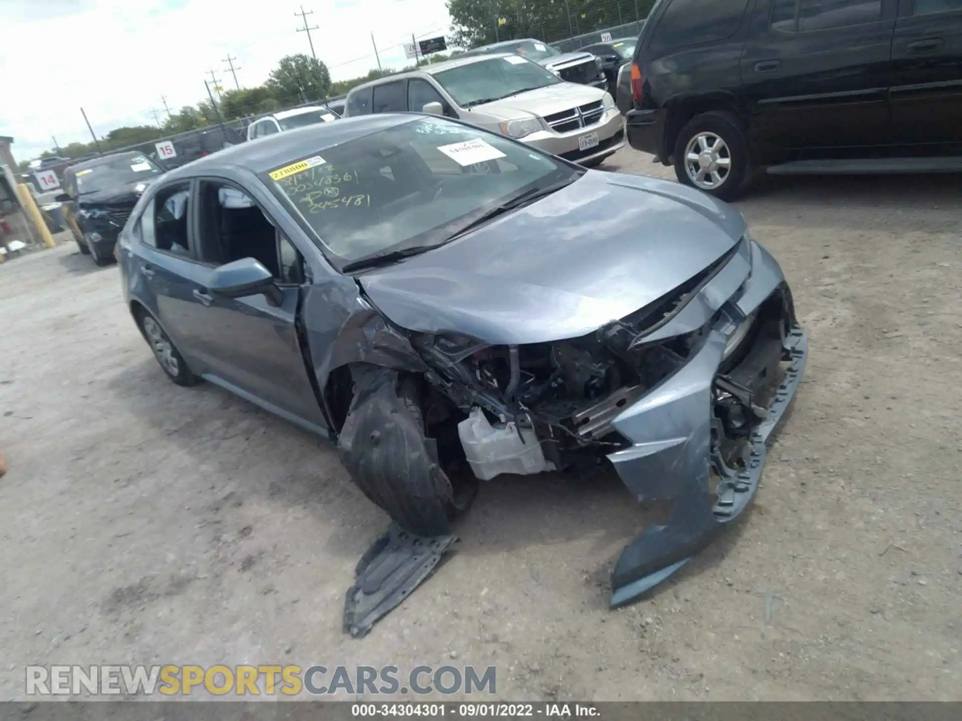 1 Photograph of a damaged car 5YFEPMAE6MP245481 TOYOTA COROLLA 2021