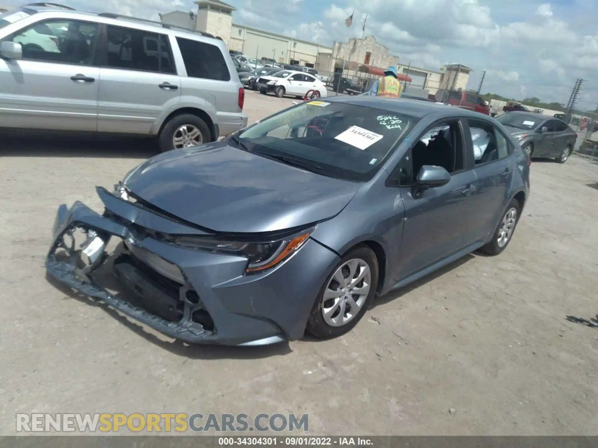 2 Photograph of a damaged car 5YFEPMAE6MP245481 TOYOTA COROLLA 2021