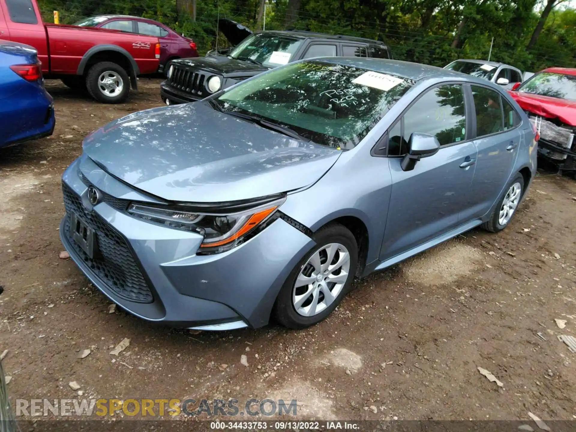 2 Photograph of a damaged car 5YFEPMAE6MP249207 TOYOTA COROLLA 2021