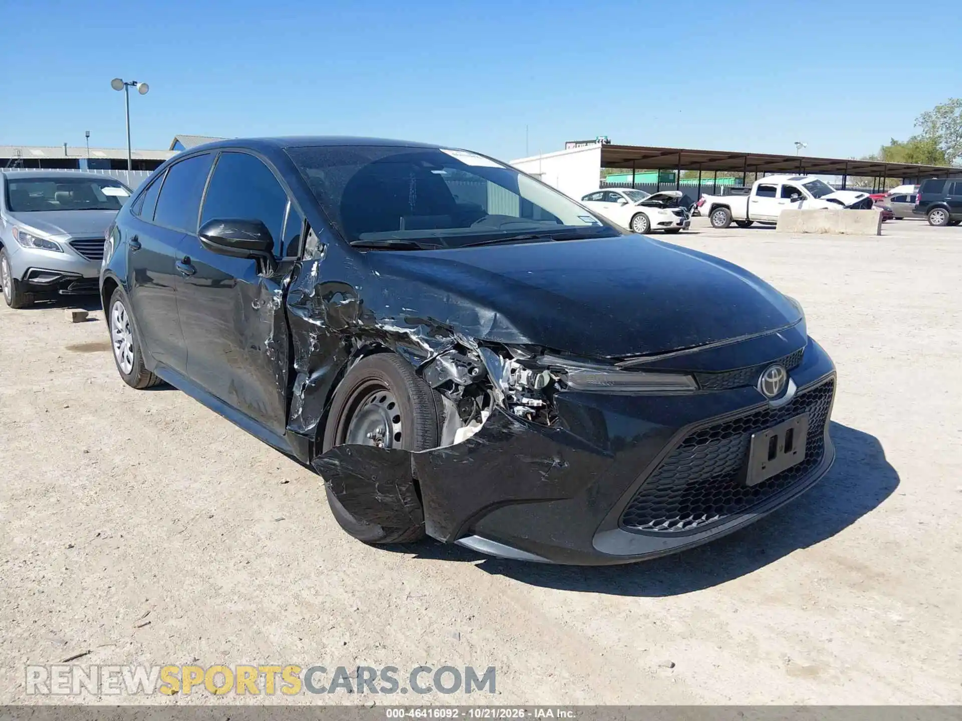 1 Photograph of a damaged car 5YFEPMAE6MP252513 TOYOTA COROLLA 2021