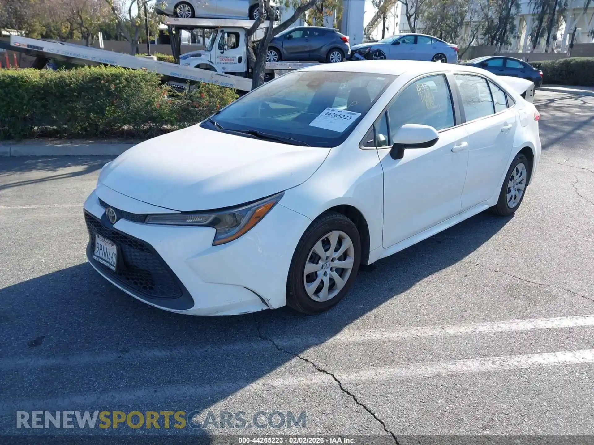 2 Photograph of a damaged car 5YFEPMAE6MP253998 TOYOTA COROLLA 2021