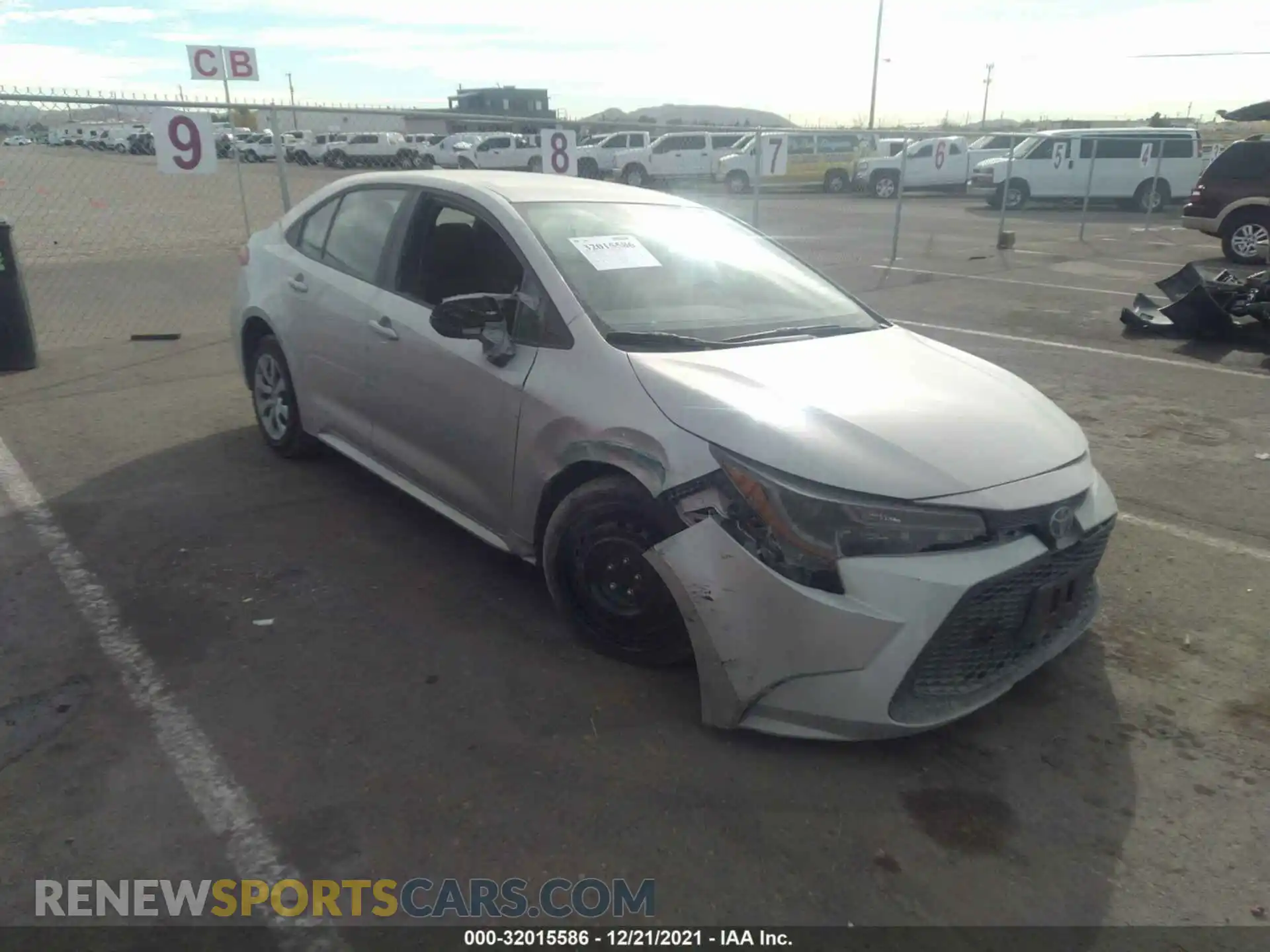 1 Photograph of a damaged car 5YFEPMAE6MP255766 TOYOTA COROLLA 2021