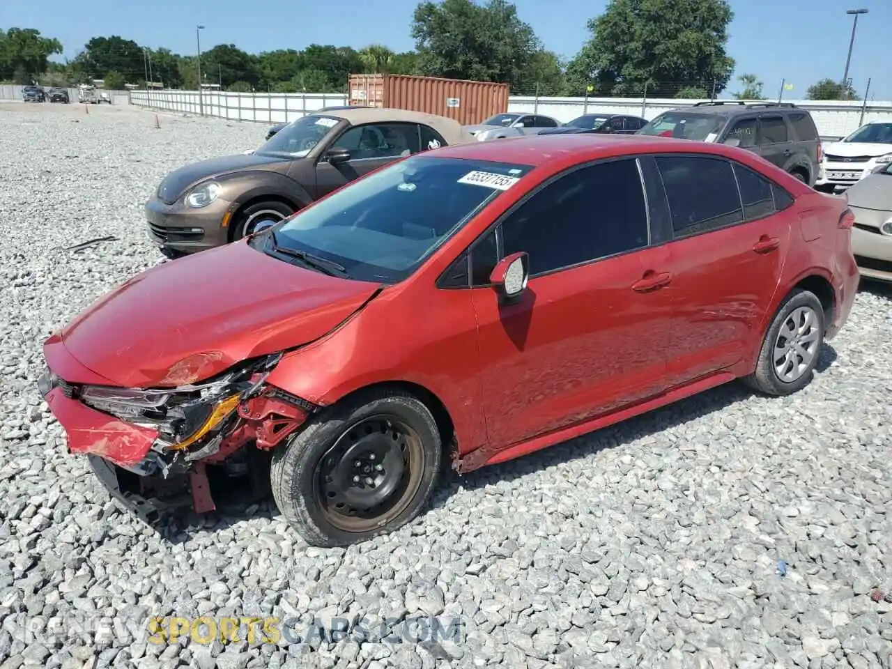 1 Photograph of a damaged car 5YFEPMAE6MP258344 TOYOTA COROLLA 2021