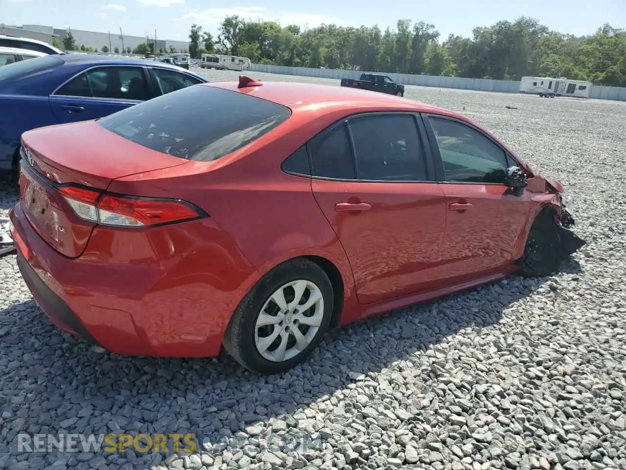 3 Photograph of a damaged car 5YFEPMAE6MP258344 TOYOTA COROLLA 2021