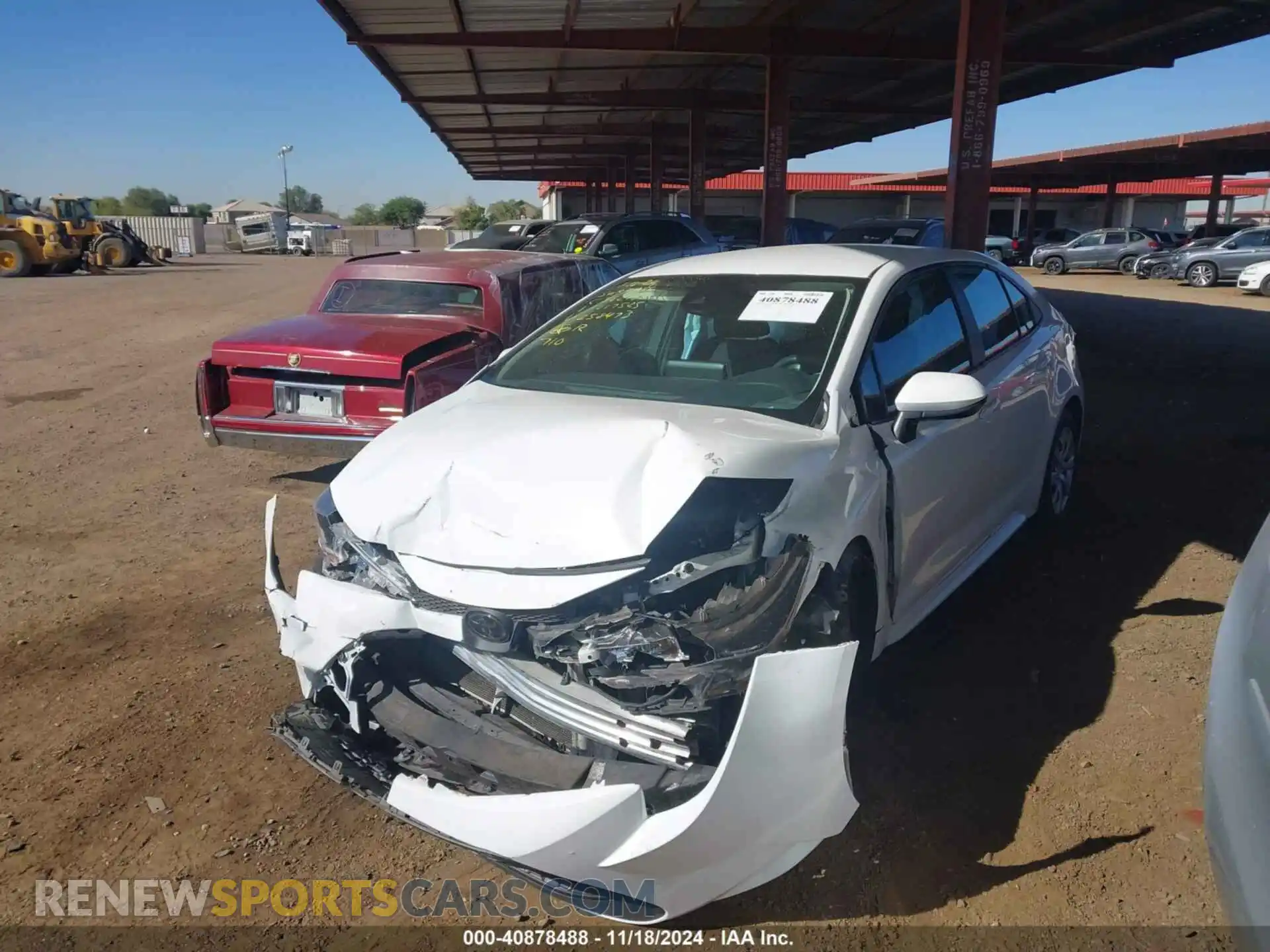 2 Photograph of a damaged car 5YFEPMAE6MP258473 TOYOTA COROLLA 2021