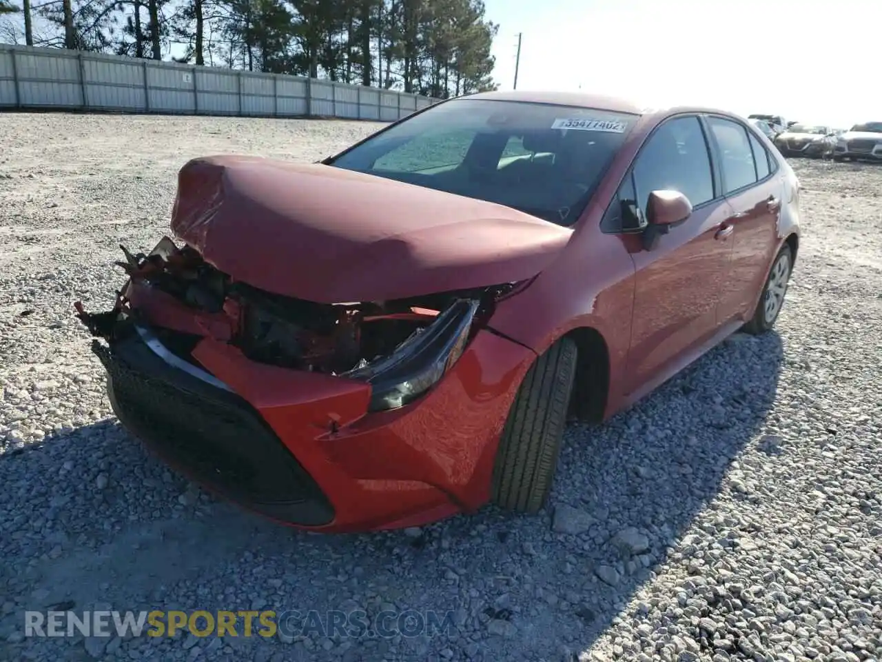2 Photograph of a damaged car 5YFEPMAE6MP263379 TOYOTA COROLLA 2021