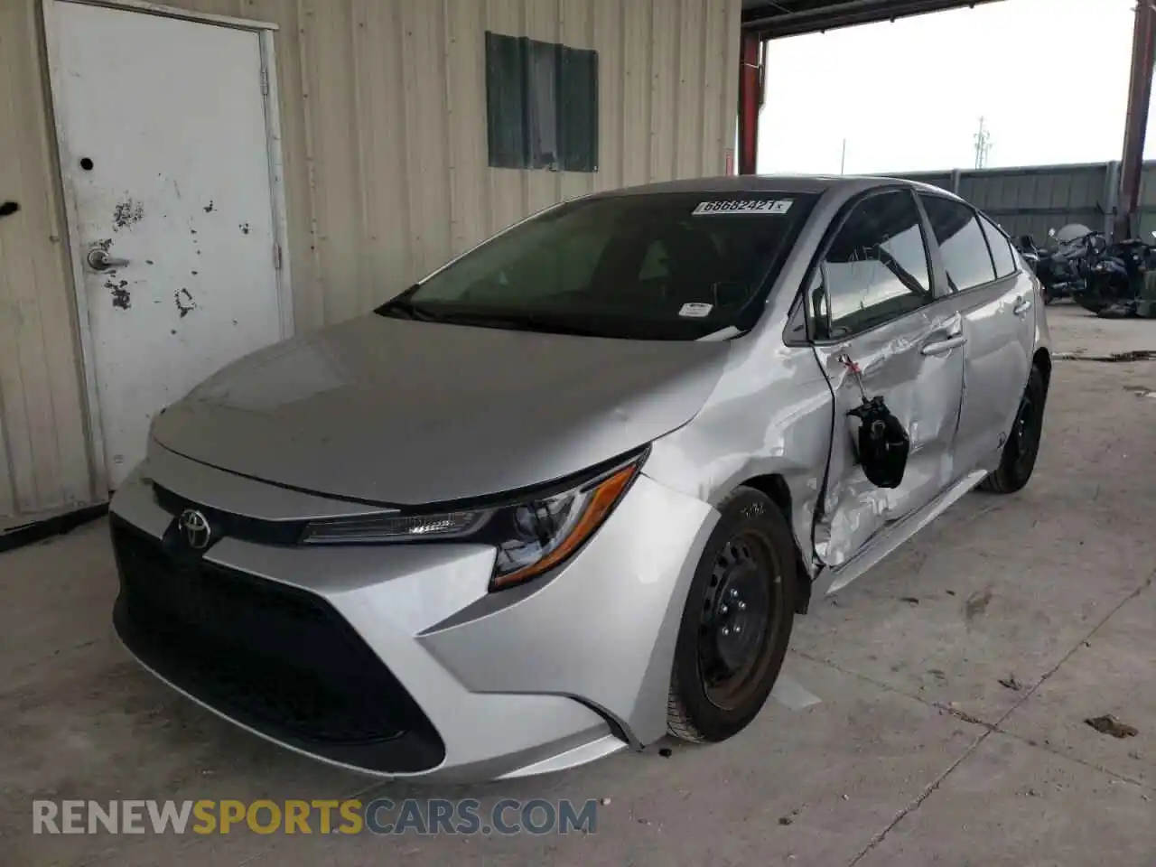 2 Photograph of a damaged car 5YFEPMAE7MP151741 TOYOTA COROLLA 2021