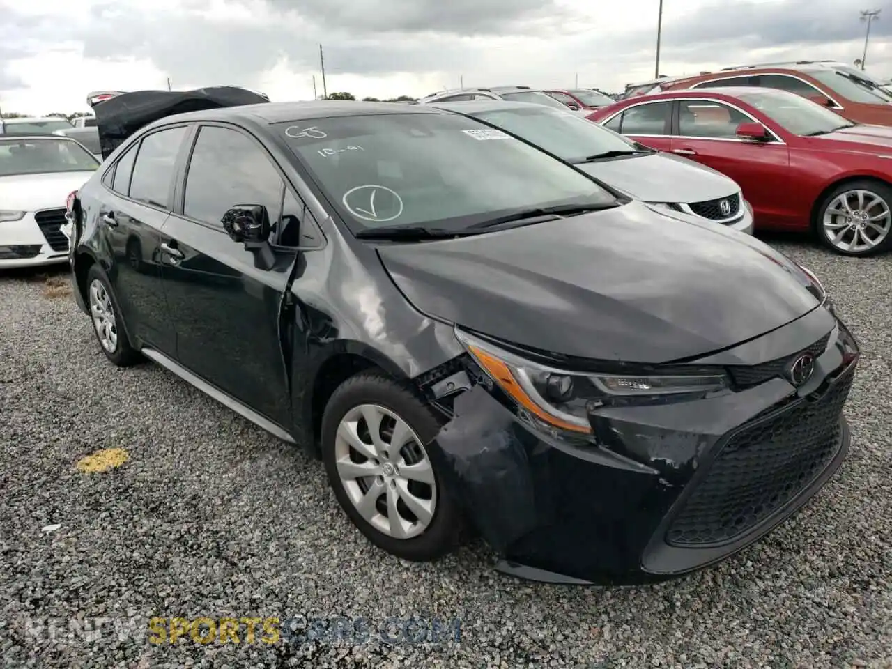1 Photograph of a damaged car 5YFEPMAE7MP153814 TOYOTA COROLLA 2021