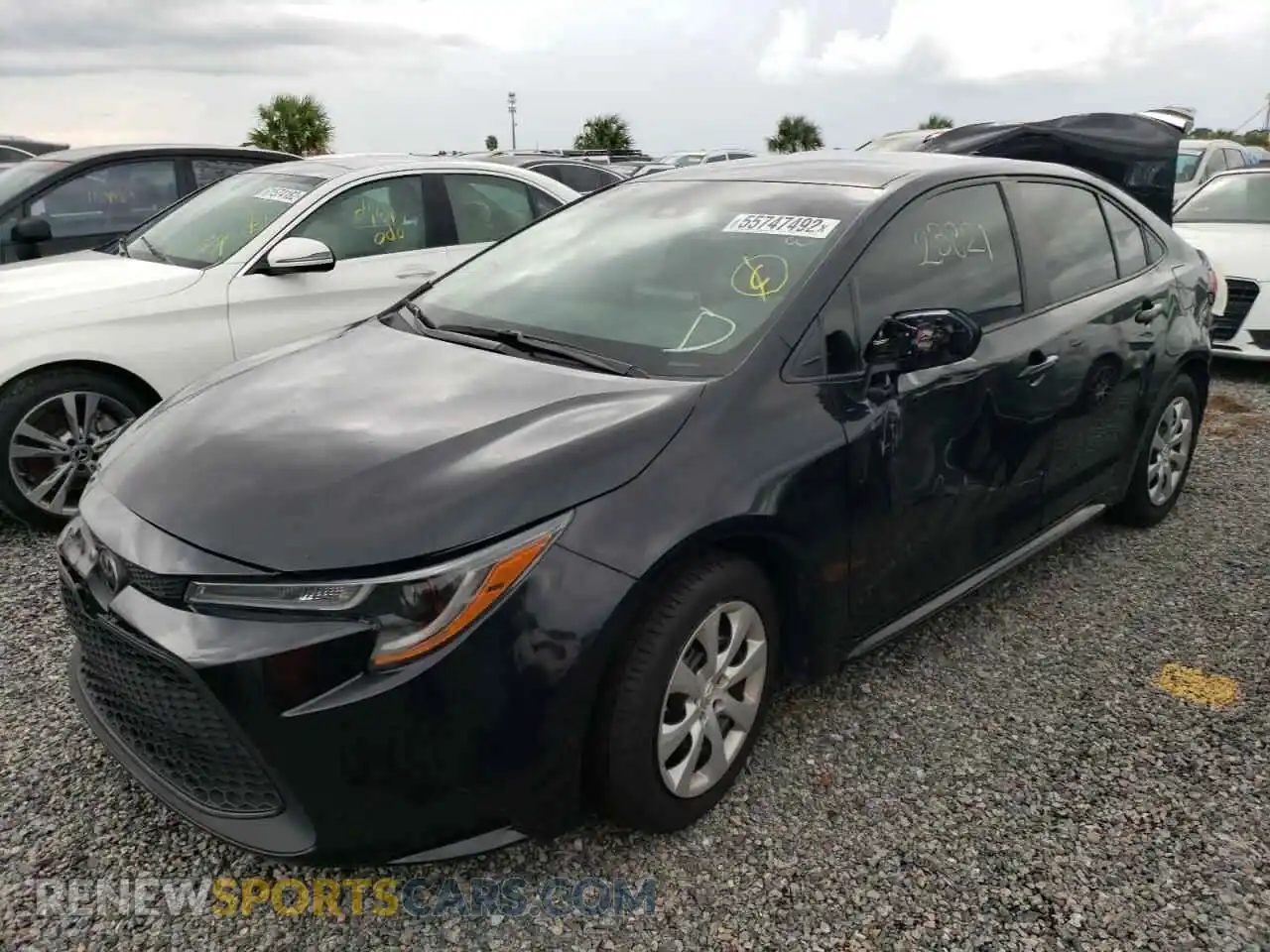 2 Photograph of a damaged car 5YFEPMAE7MP153814 TOYOTA COROLLA 2021