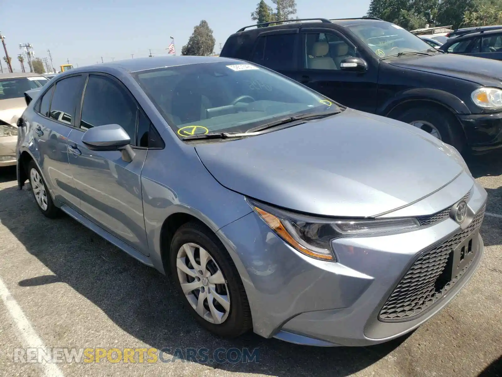 1 Photograph of a damaged car 5YFEPMAE7MP161072 TOYOTA COROLLA 2021
