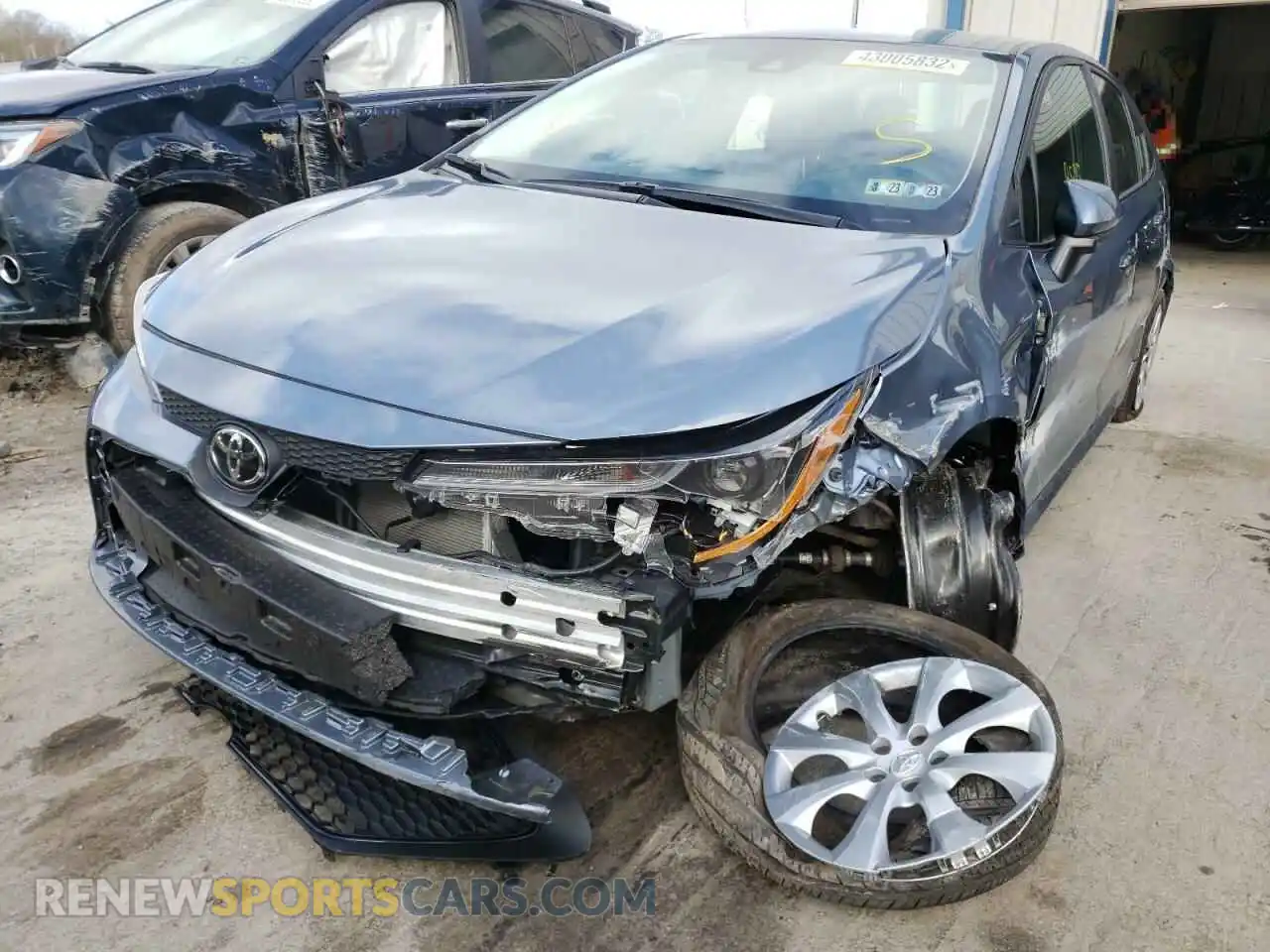 2 Photograph of a damaged car 5YFEPMAE7MP163596 TOYOTA COROLLA 2021