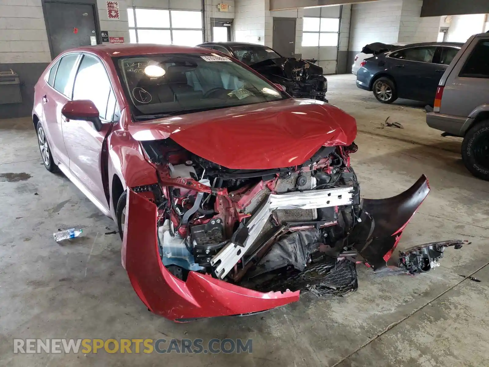 1 Photograph of a damaged car 5YFEPMAE7MP170970 TOYOTA COROLLA 2021