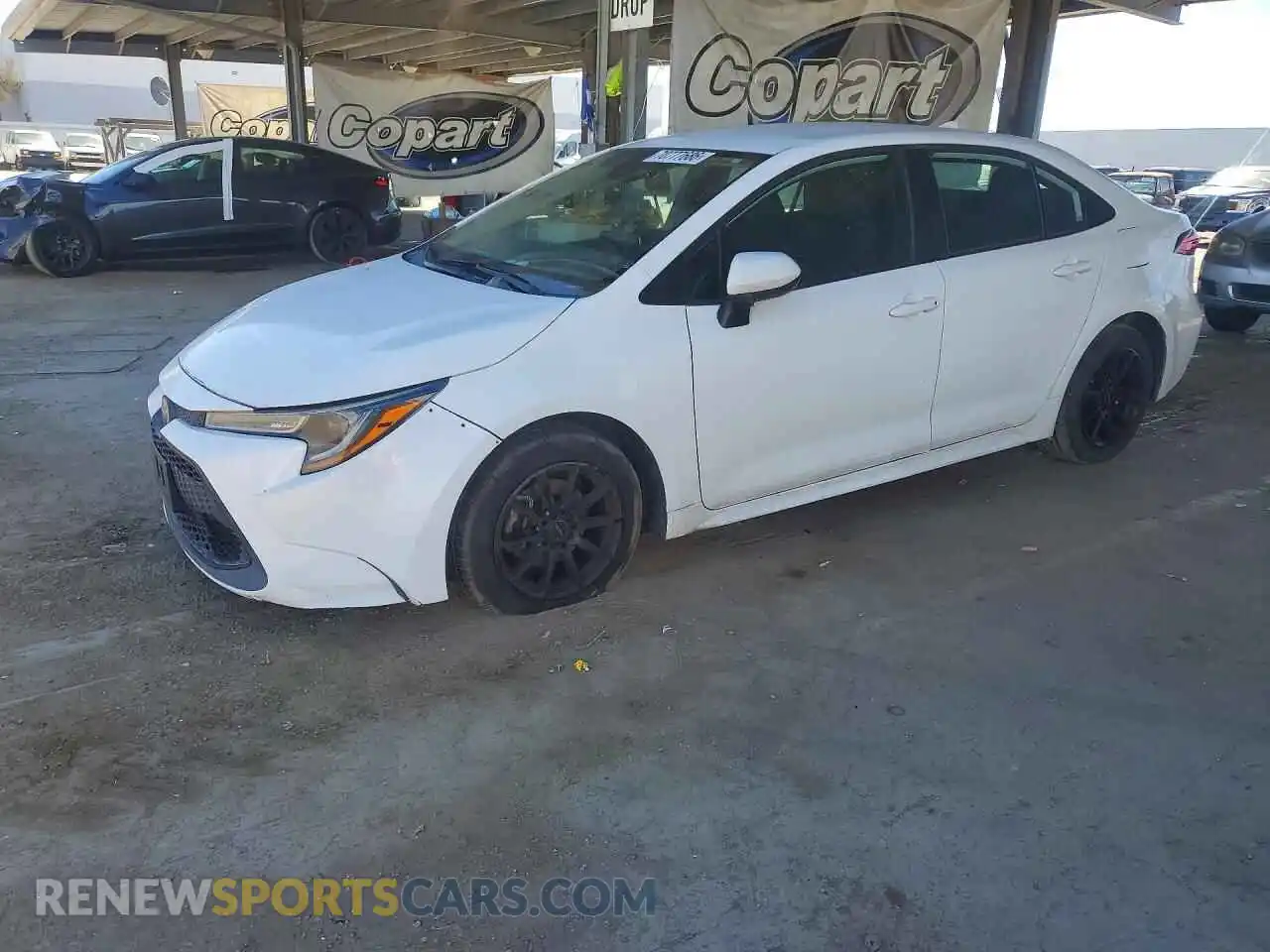 1 Фотография поврежденного автомобиля 5YFEPMAE7MP179135 TOYOTA COROLLA 2021