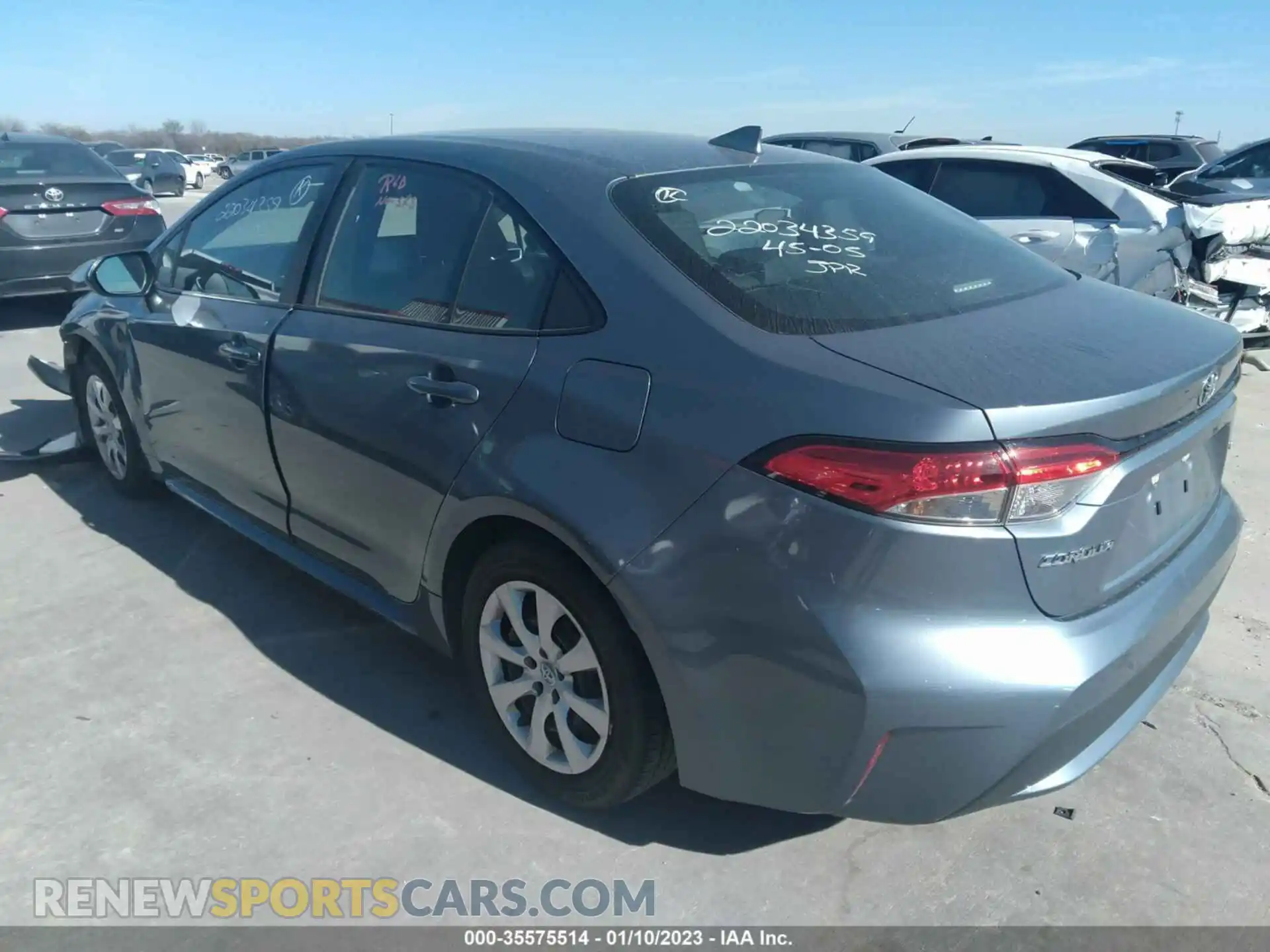3 Photograph of a damaged car 5YFEPMAE7MP180866 TOYOTA COROLLA 2021