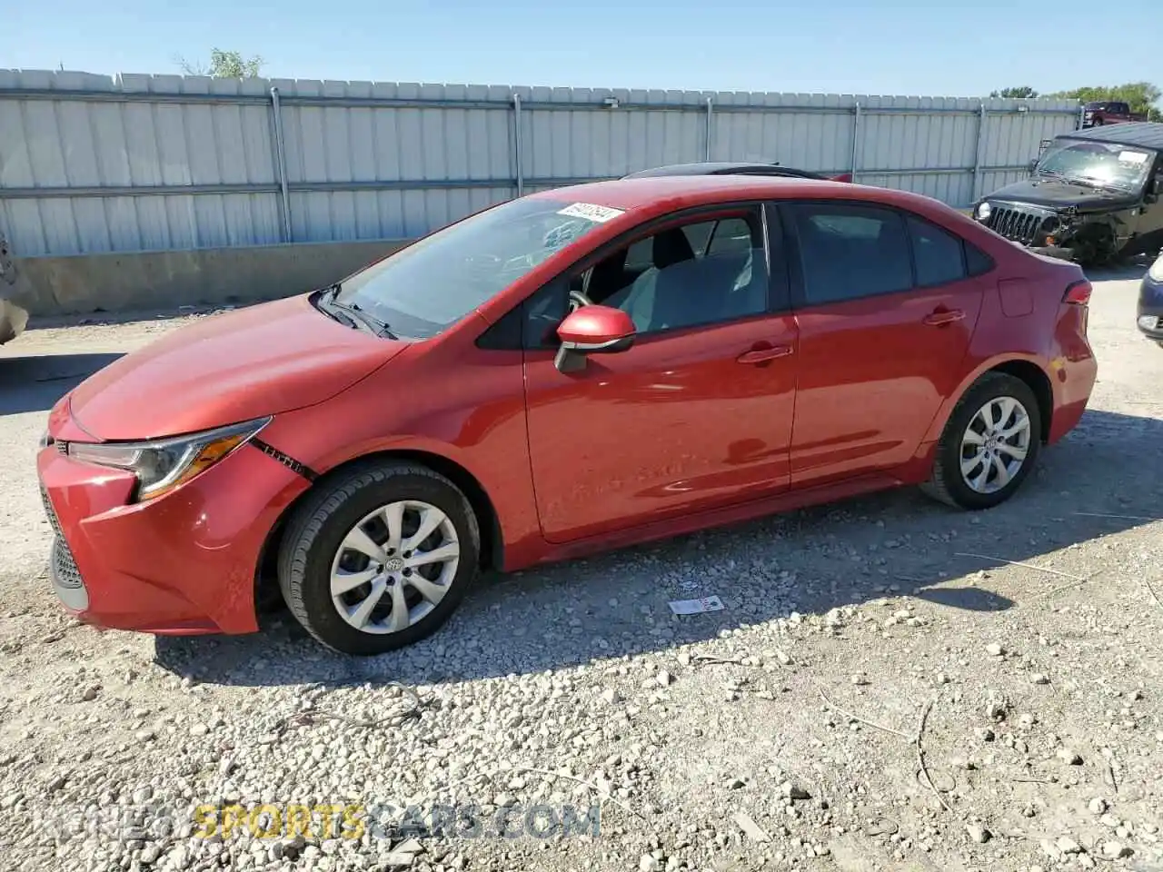 1 Photograph of a damaged car 5YFEPMAE7MP180947 TOYOTA COROLLA 2021