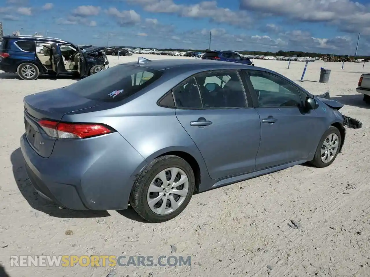 3 Photograph of a damaged car 5YFEPMAE7MP181774 TOYOTA COROLLA 2021