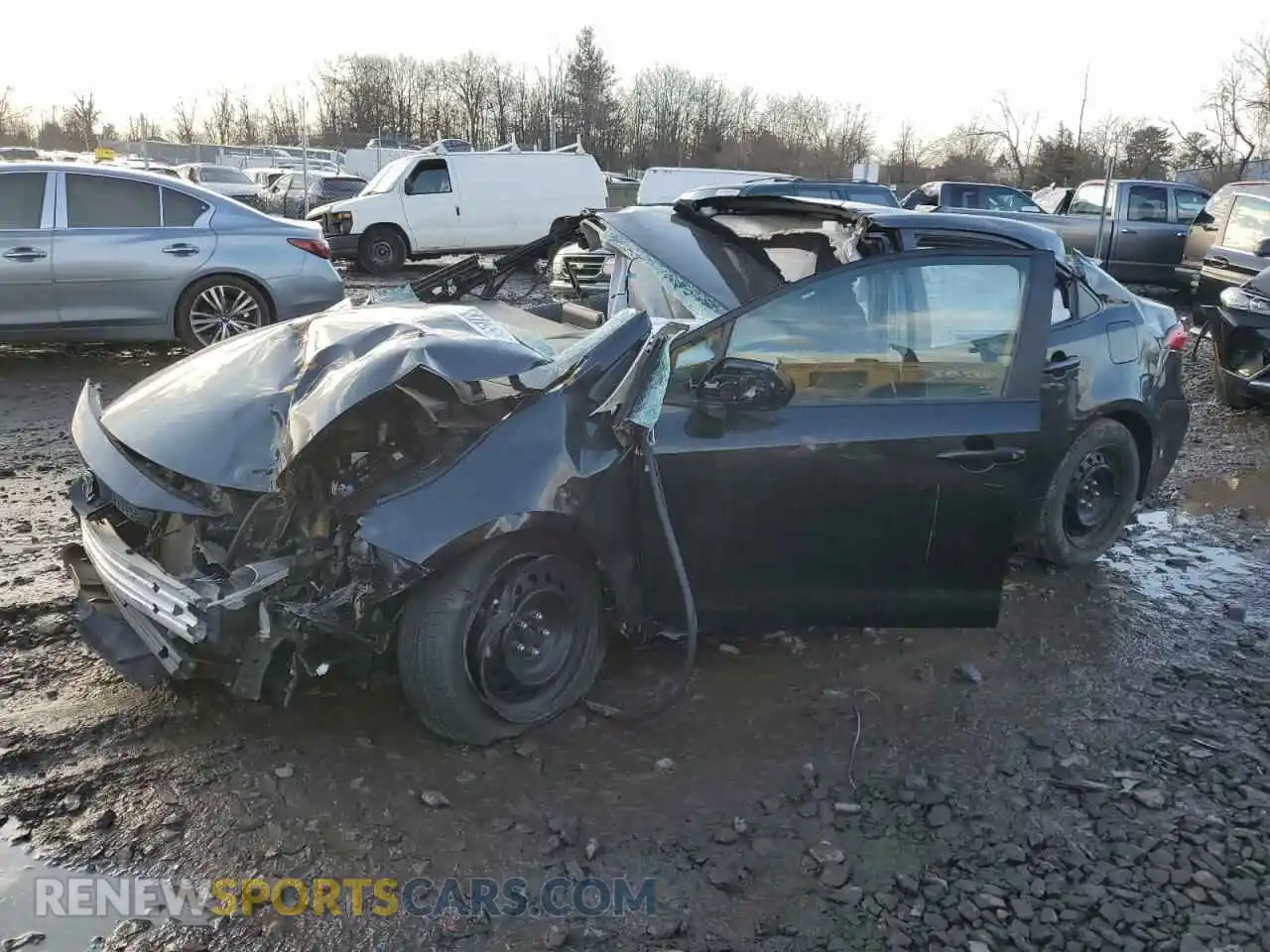 1 Photograph of a damaged car 5YFEPMAE7MP182391 TOYOTA COROLLA 2021