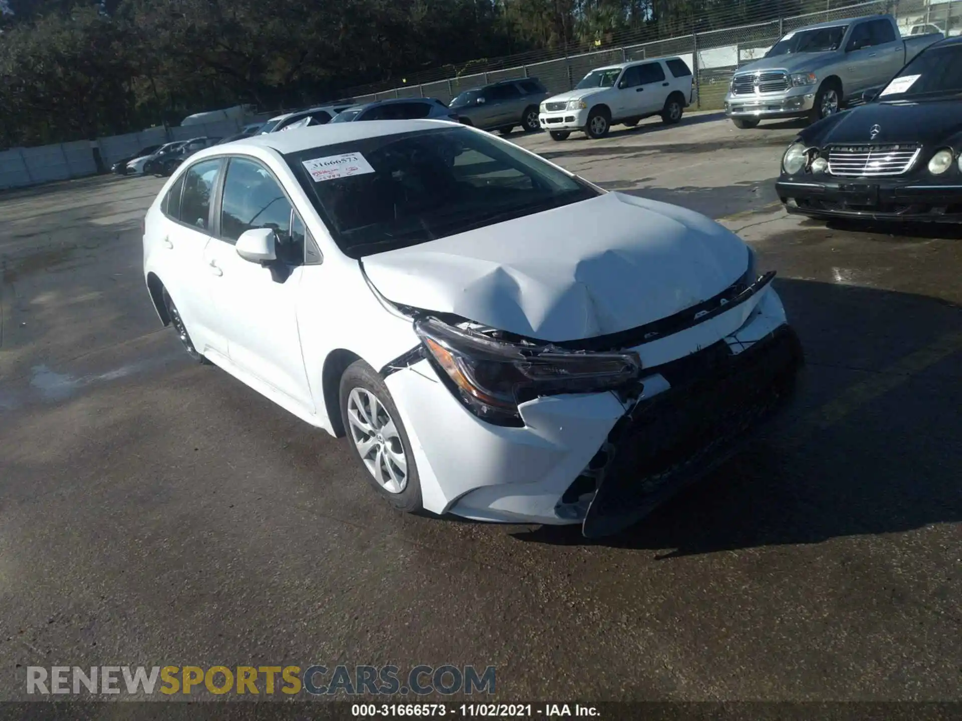 1 Photograph of a damaged car 5YFEPMAE7MP183783 TOYOTA COROLLA 2021