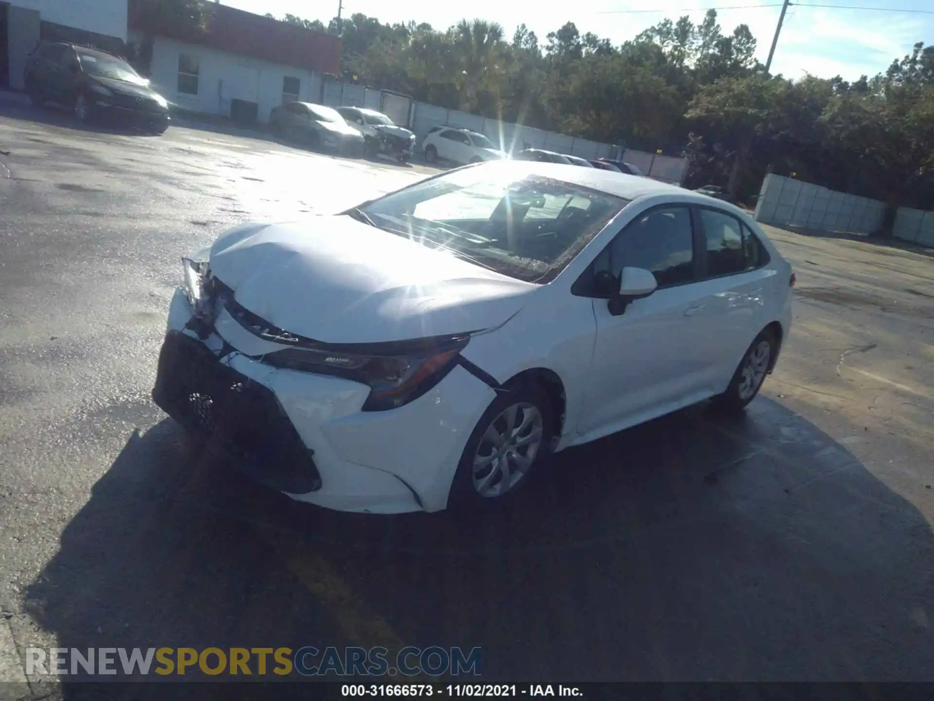 2 Photograph of a damaged car 5YFEPMAE7MP183783 TOYOTA COROLLA 2021