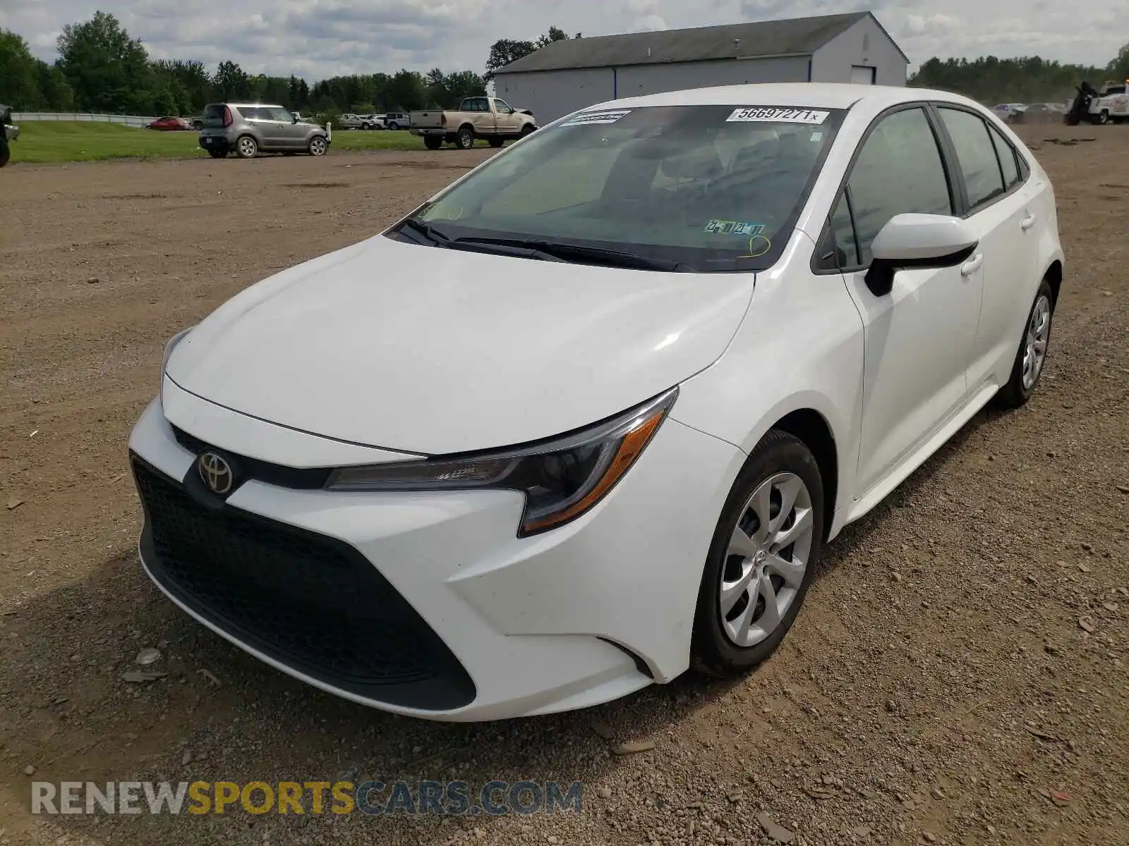 2 Photograph of a damaged car 5YFEPMAE7MP184917 TOYOTA COROLLA 2021