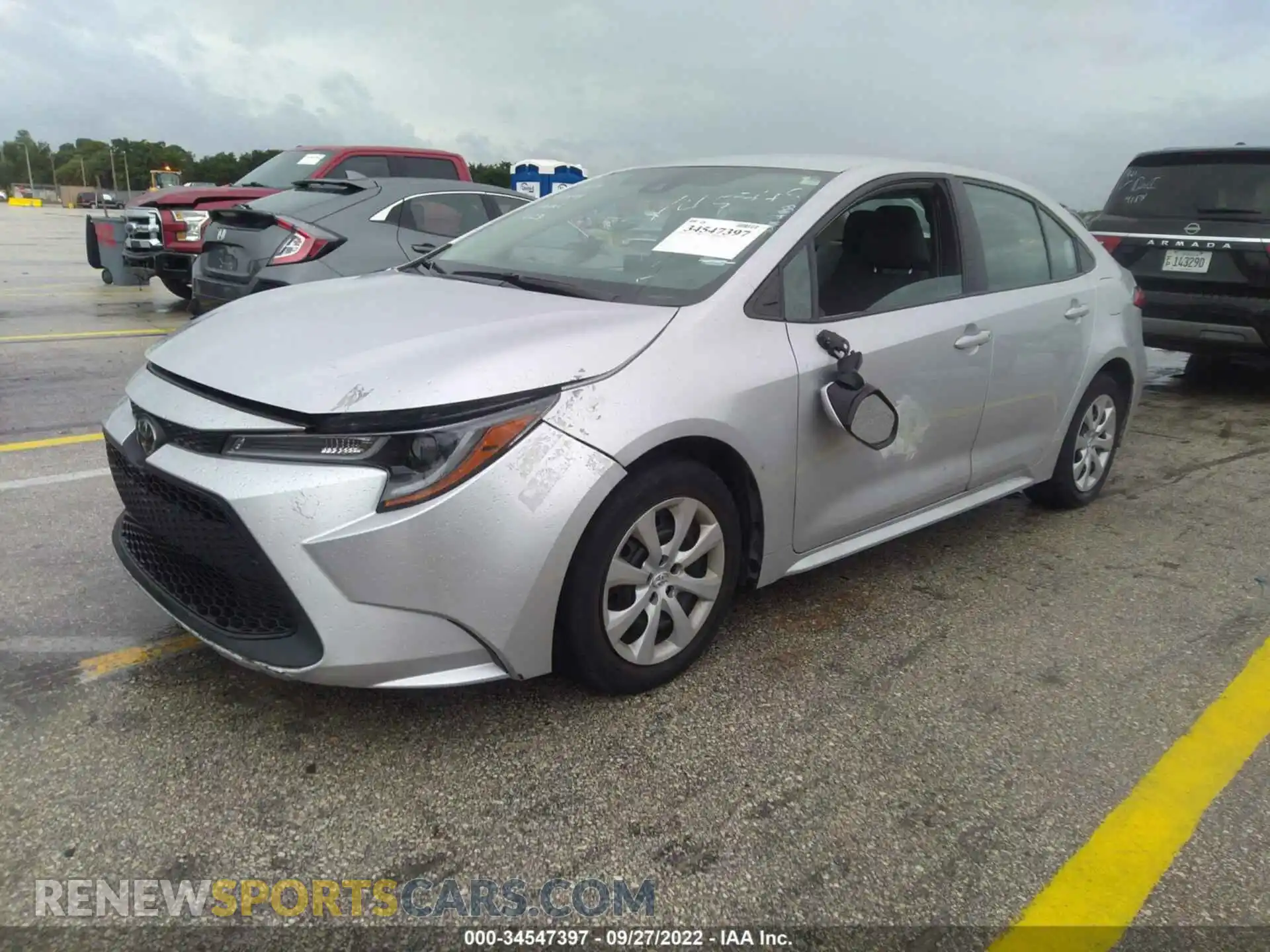 2 Photograph of a damaged car 5YFEPMAE7MP185775 TOYOTA COROLLA 2021
