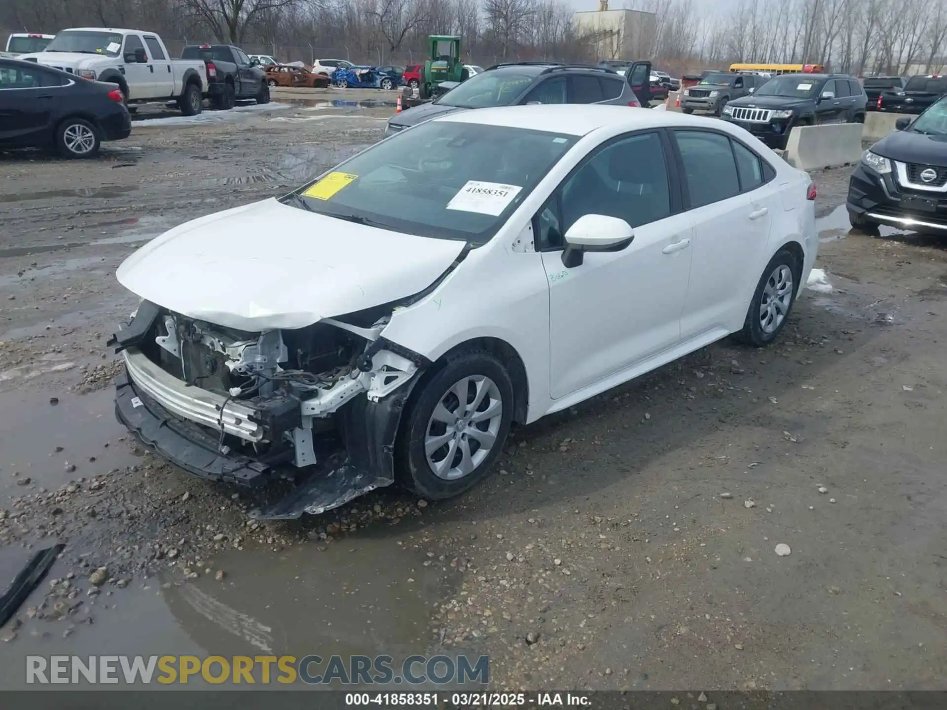 2 Photograph of a damaged car 5YFEPMAE7MP185968 TOYOTA COROLLA 2021