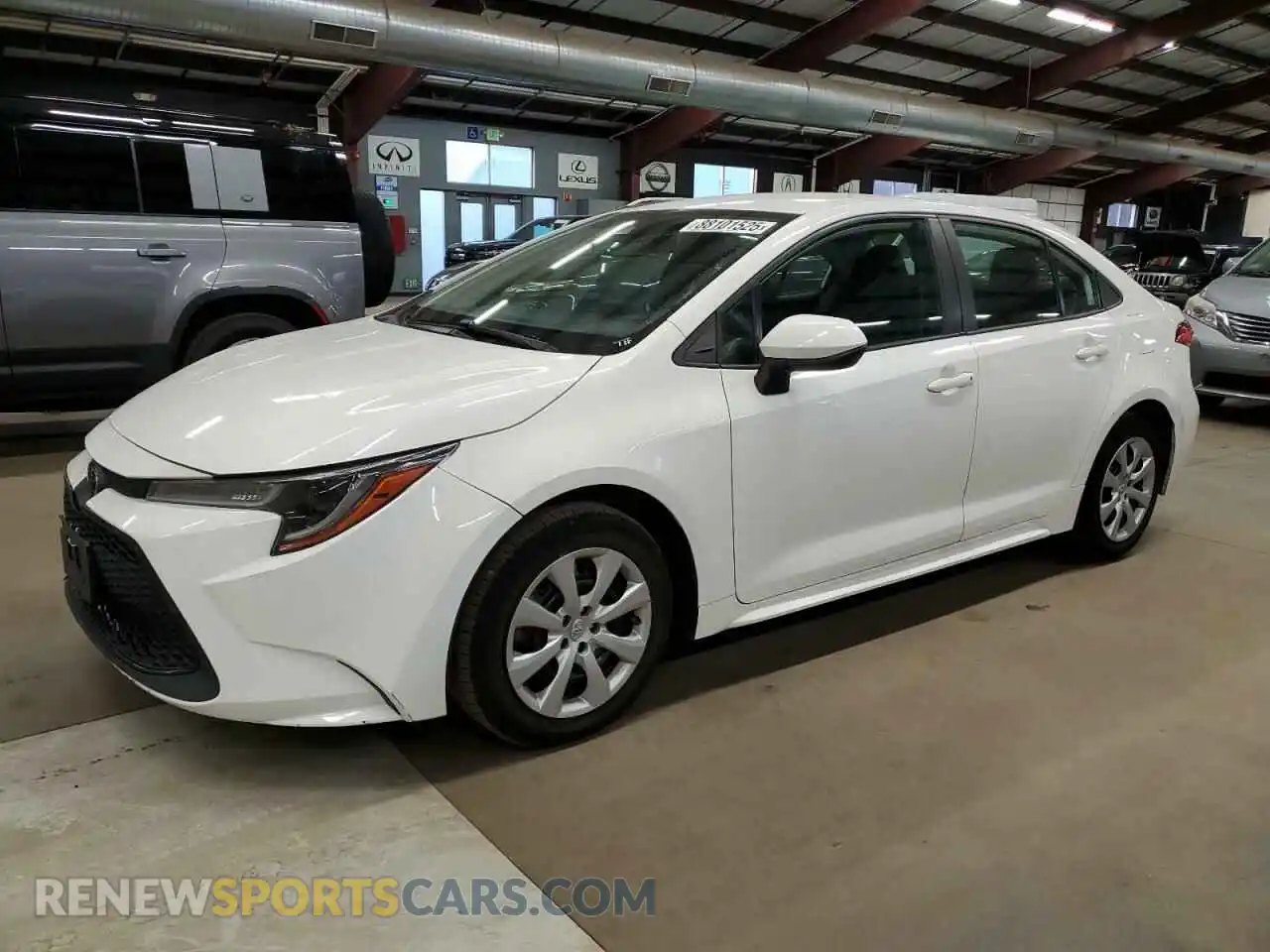 1 Photograph of a damaged car 5YFEPMAE7MP186036 TOYOTA COROLLA 2021