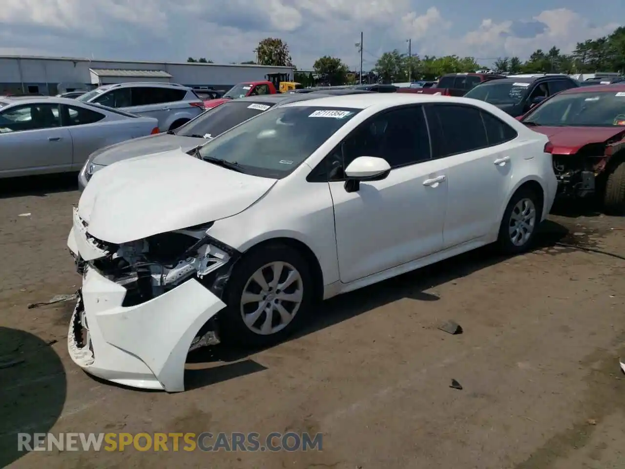 1 Photograph of a damaged car 5YFEPMAE7MP189048 TOYOTA COROLLA 2021