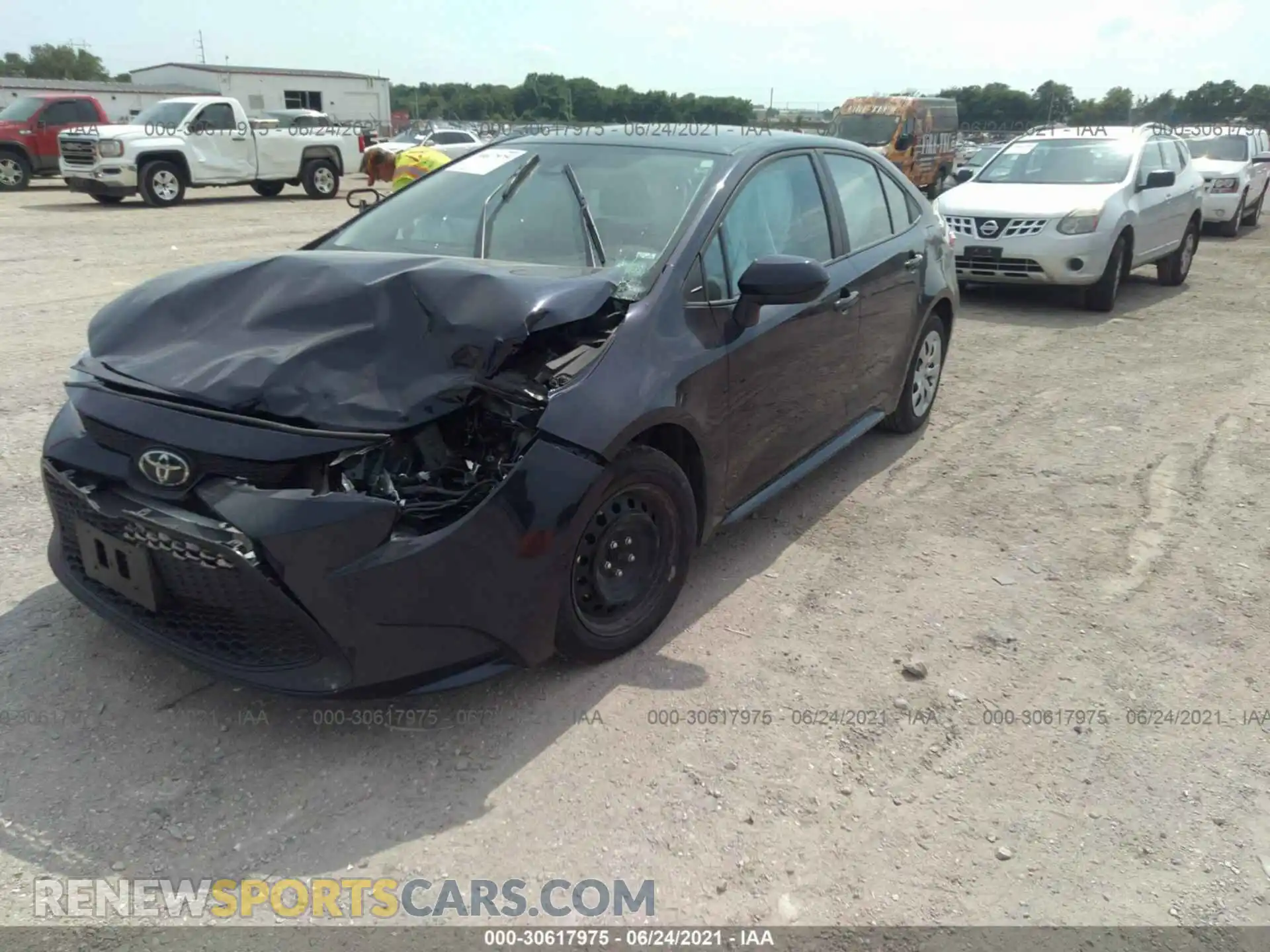 2 Photograph of a damaged car 5YFEPMAE7MP190345 TOYOTA COROLLA 2021