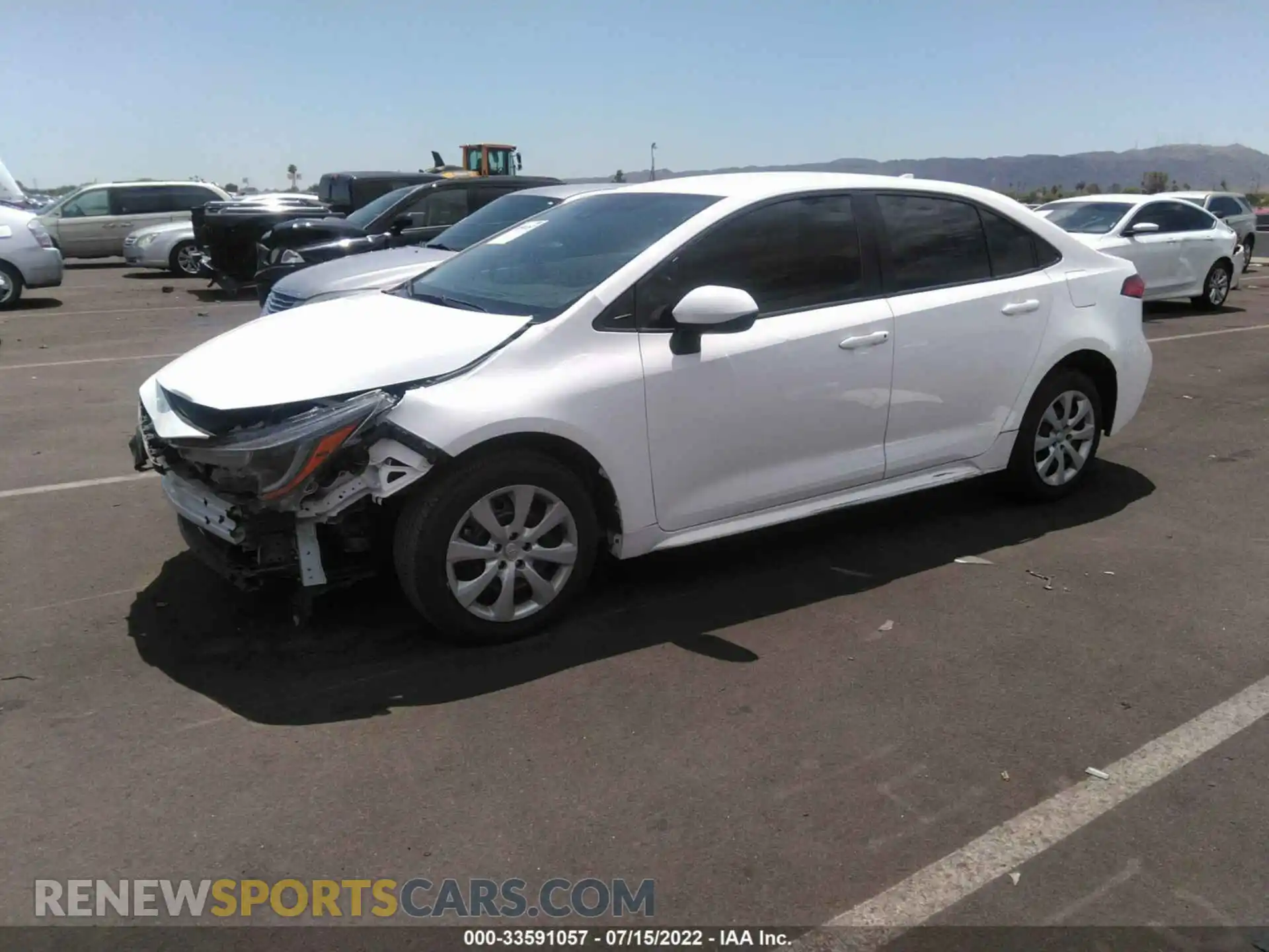 2 Photograph of a damaged car 5YFEPMAE7MP190412 TOYOTA COROLLA 2021
