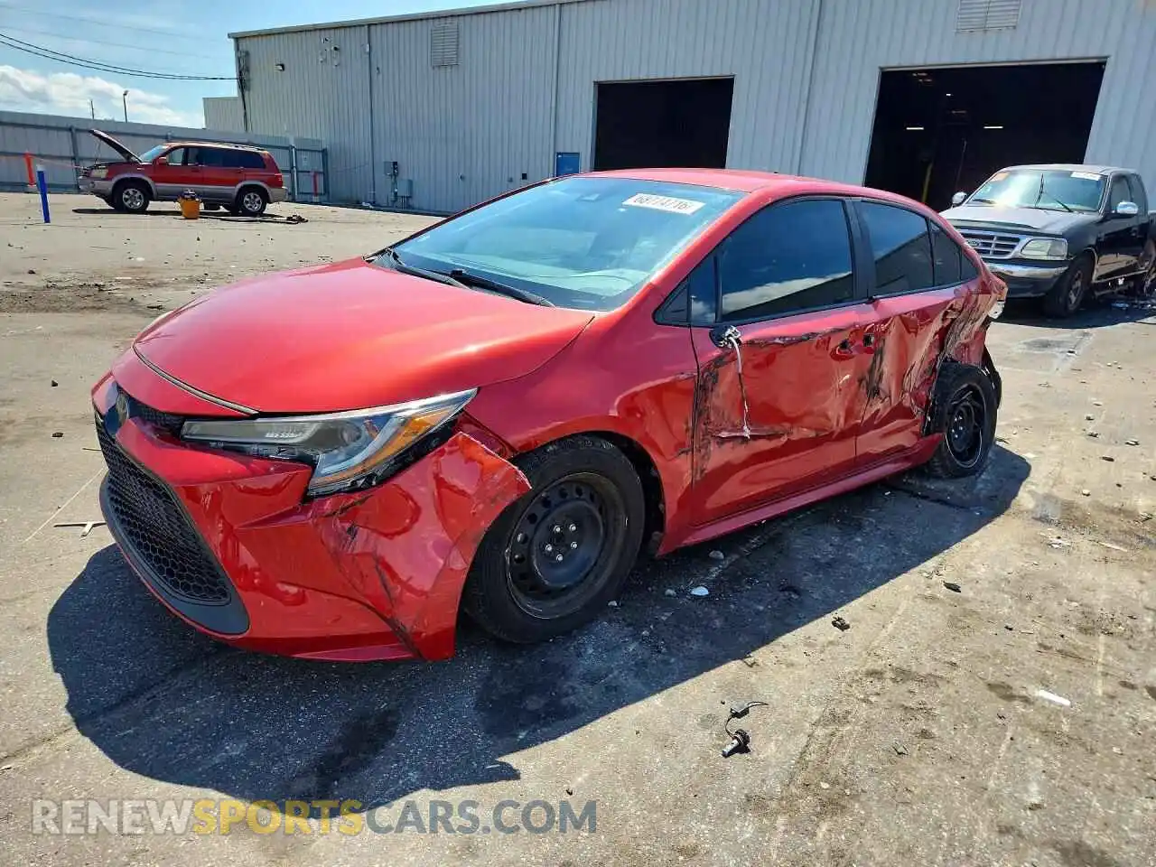 1 Photograph of a damaged car 5YFEPMAE7MP190619 TOYOTA COROLLA 2021