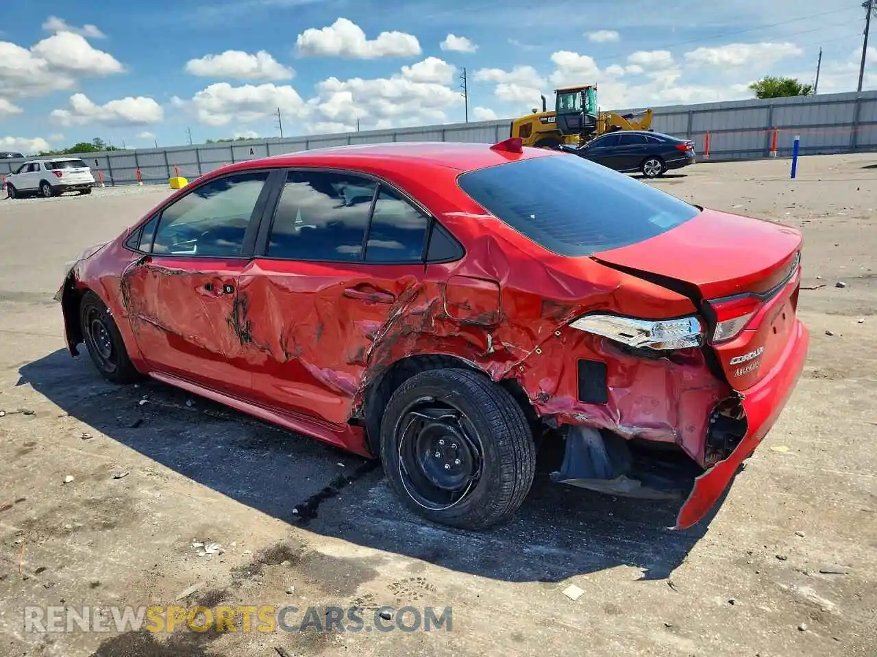 2 Photograph of a damaged car 5YFEPMAE7MP190619 TOYOTA COROLLA 2021