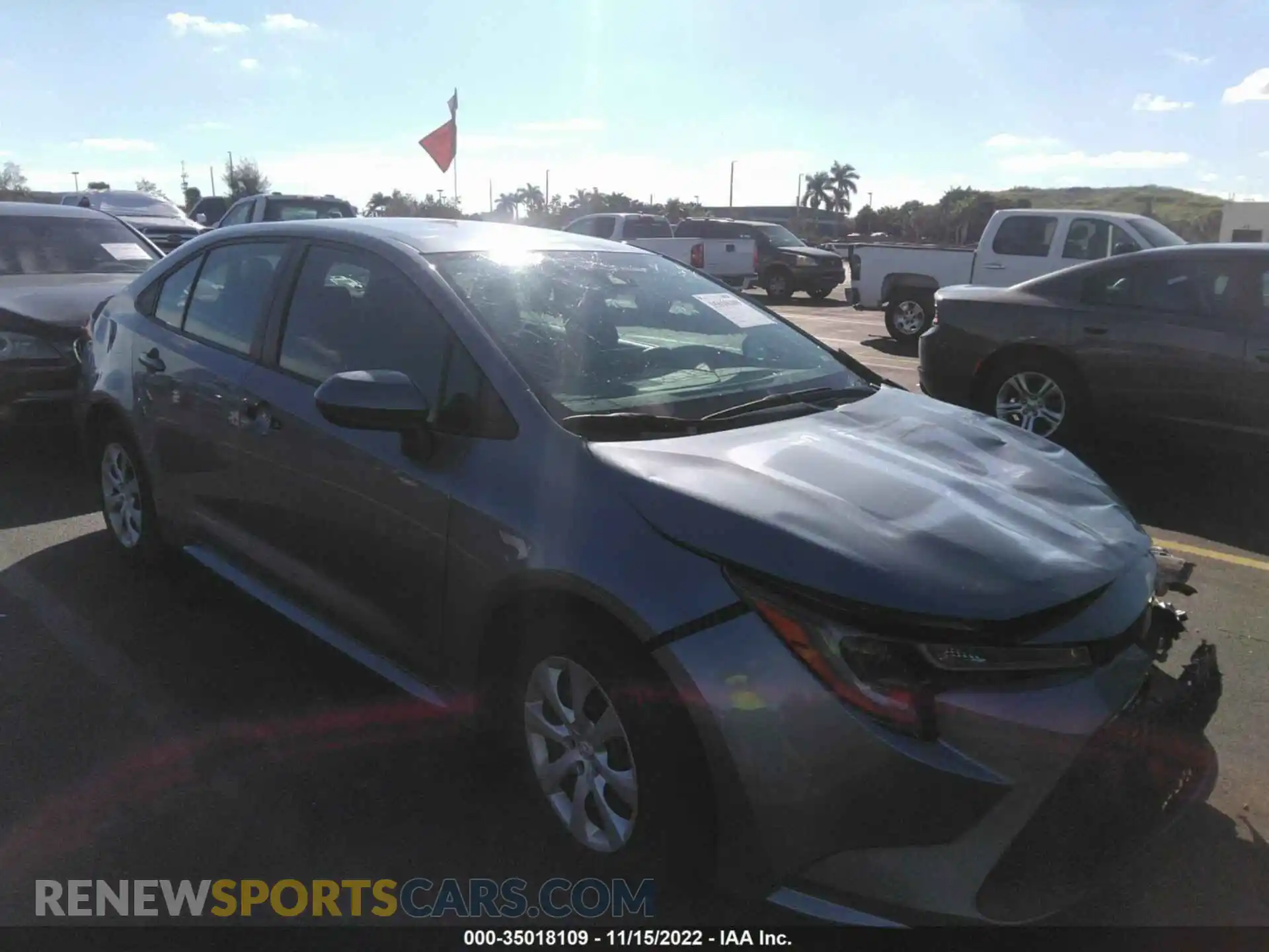 1 Photograph of a damaged car 5YFEPMAE7MP190734 TOYOTA COROLLA 2021