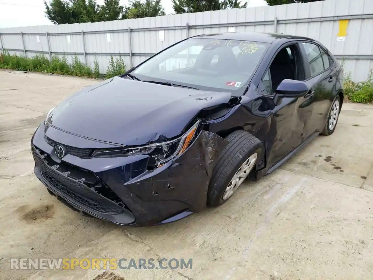 2 Photograph of a damaged car 5YFEPMAE7MP191544 TOYOTA COROLLA 2021